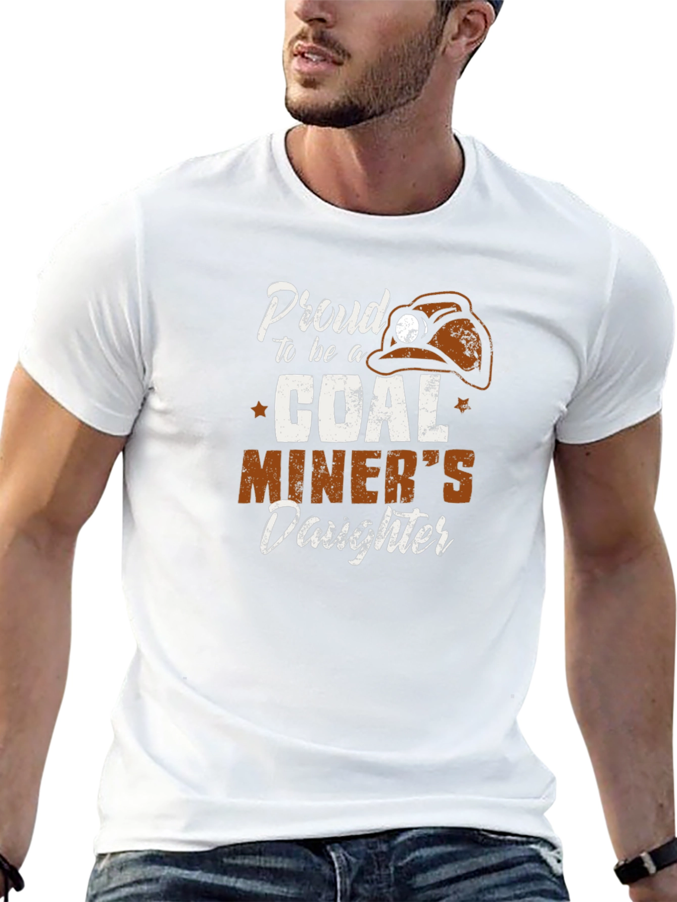 Black Proud Coal Miner's Daughter T-Shirt - Black view 13