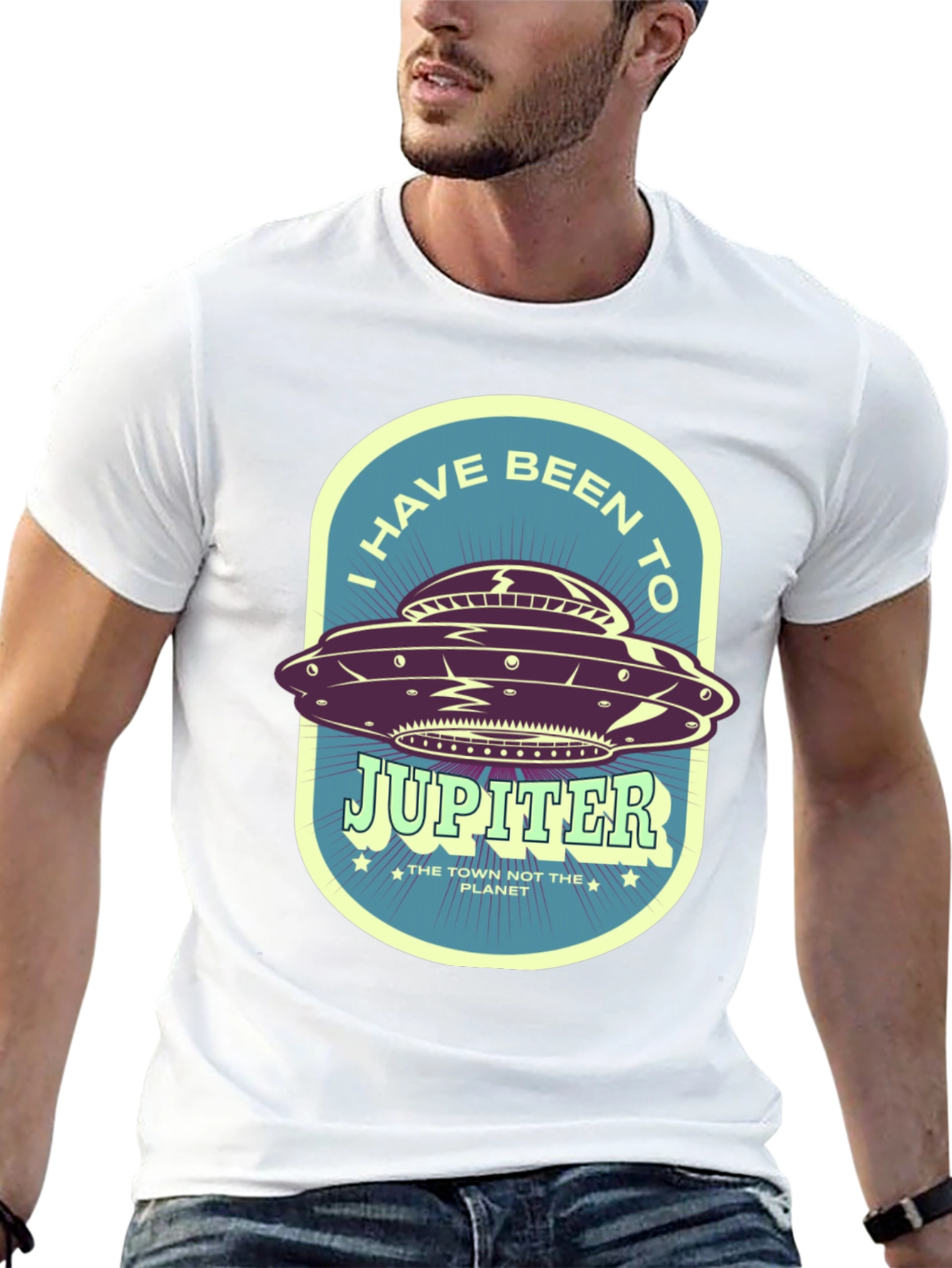 Black I Have Been to Jupiter T-Shirt view 13
