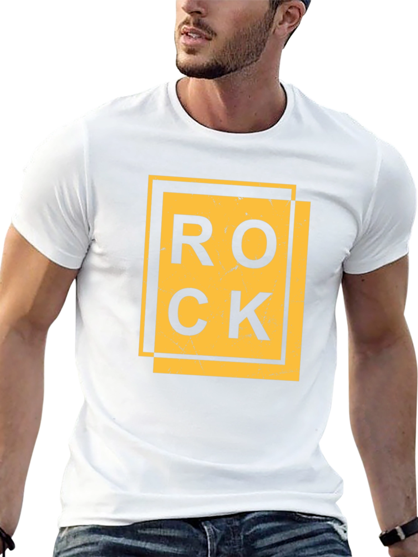 Black Rock Graphic Print Black T-Shirt view 13