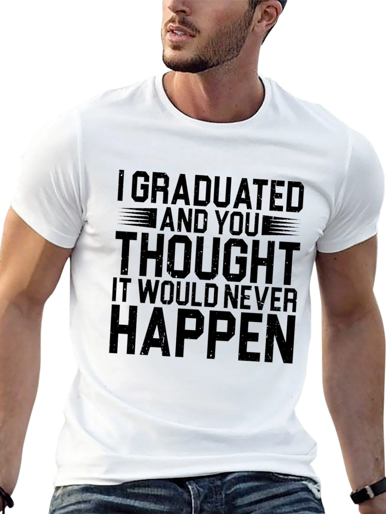Black Graduation T-Shirt: I Graduated, Funny Gift view 13
