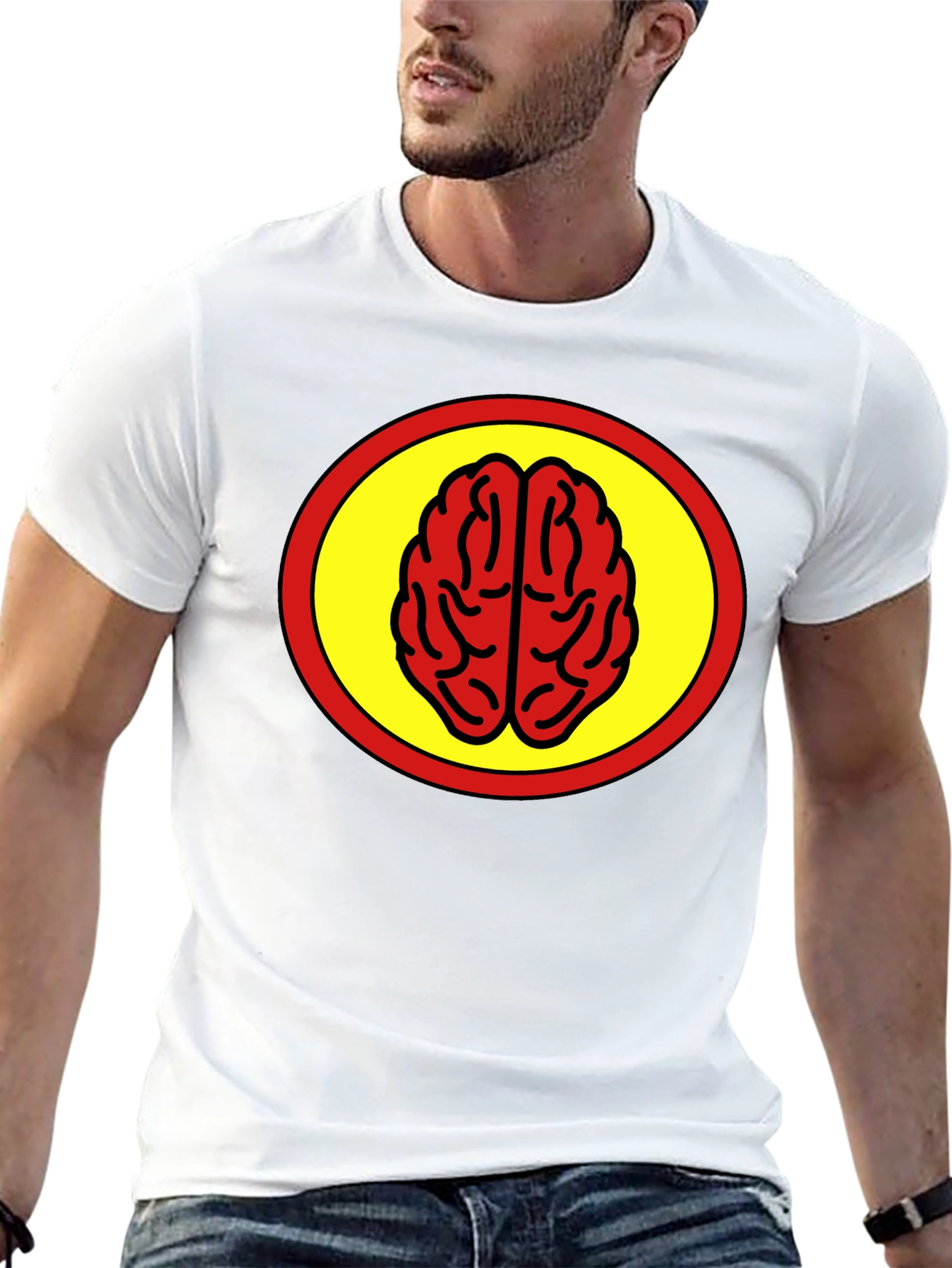 Black Brain Power T-Shirt - Bold Graphic Tee view 13
