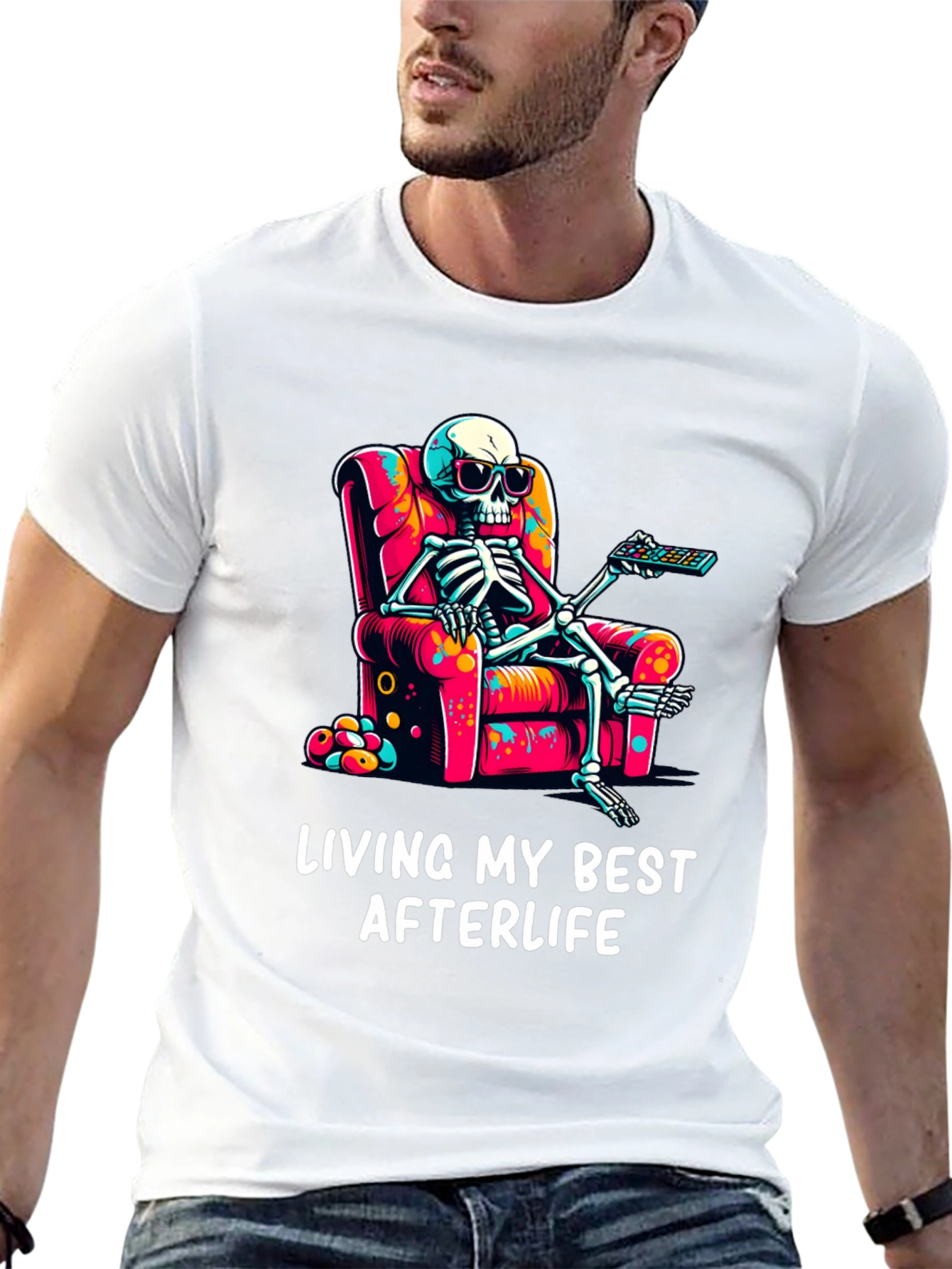 Black Living My Best Afterlife T-Shirt view 13