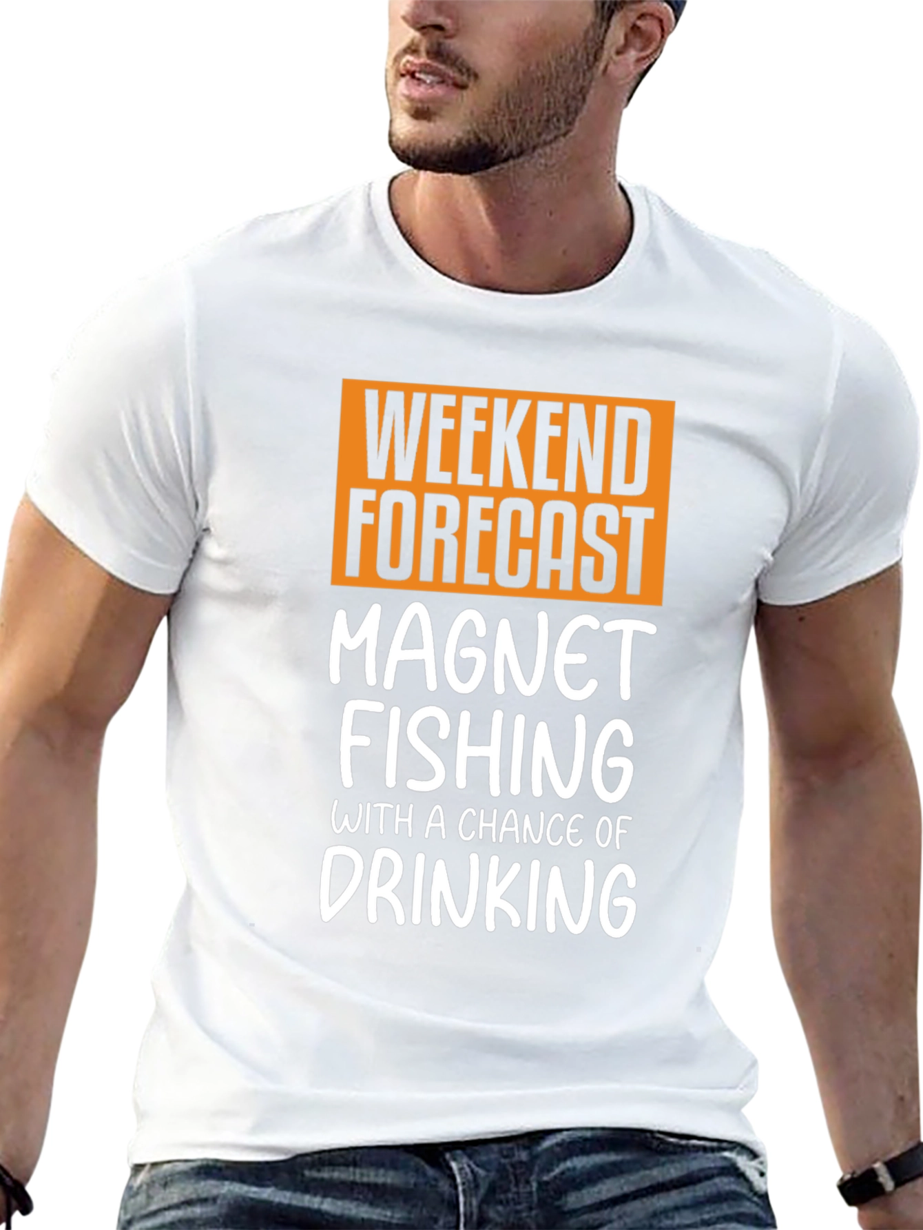 Black Weekend Magnet Fishing T-Shirt - Drinking Chance view 13