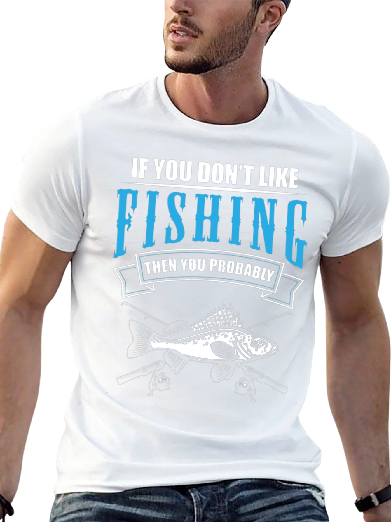 Black Fishing T-Shirt: If You Don't Like Fishing Graphic Tee view 13