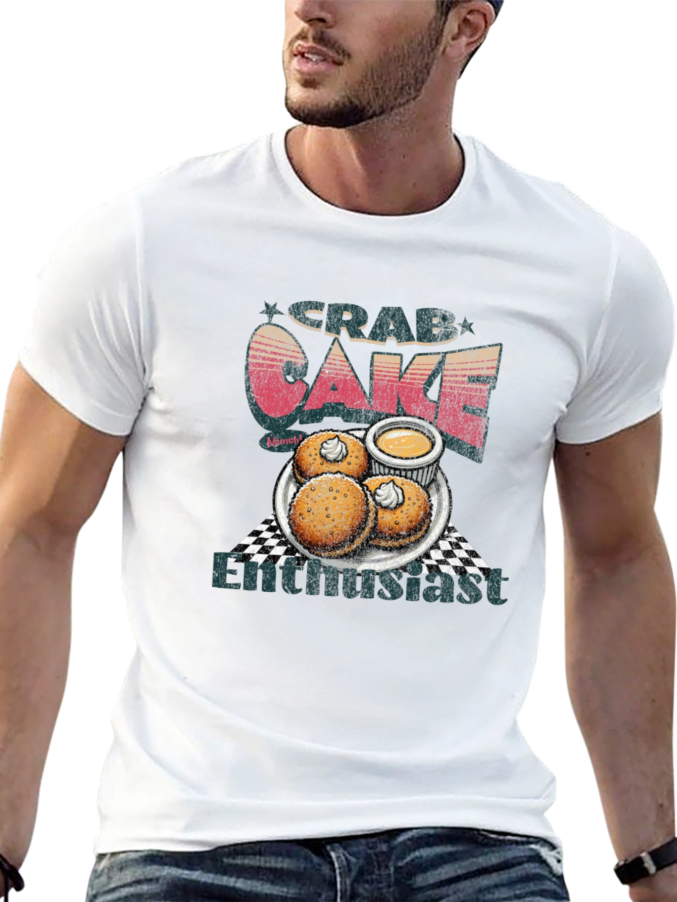 Black Crab Cake Enthusiast Graphic Tee view 13