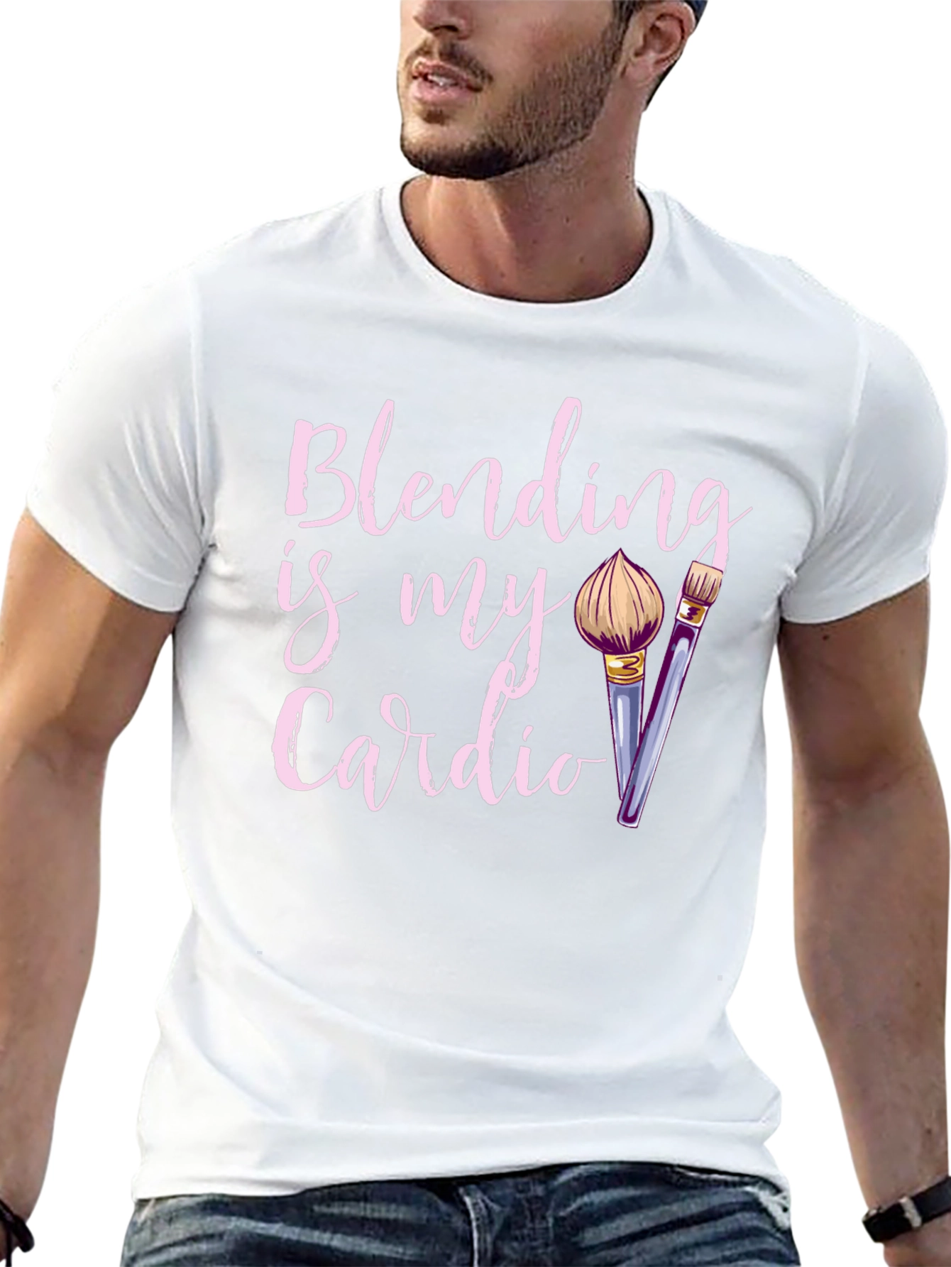 Black Blending Is My Cardio Graphic Tee view 13