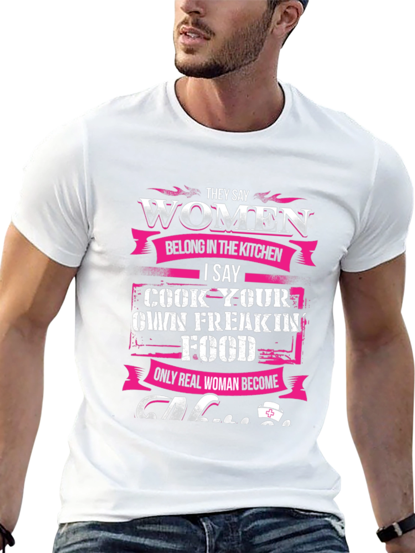Black Women Belong in Kitchen T-Shirt - Cook Your Own Food view 13