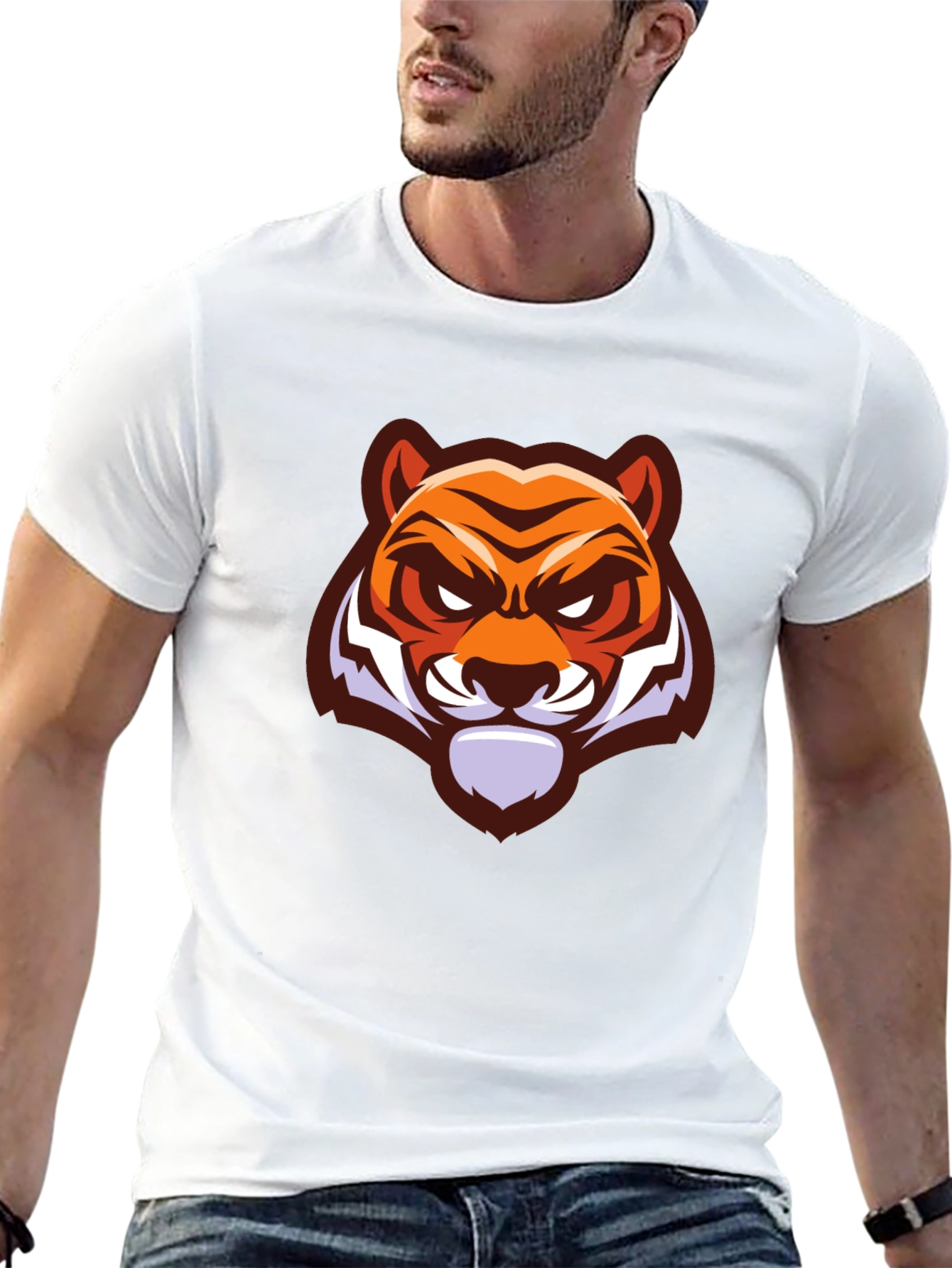 Black Black Tiger Graphic T-Shirt view 13