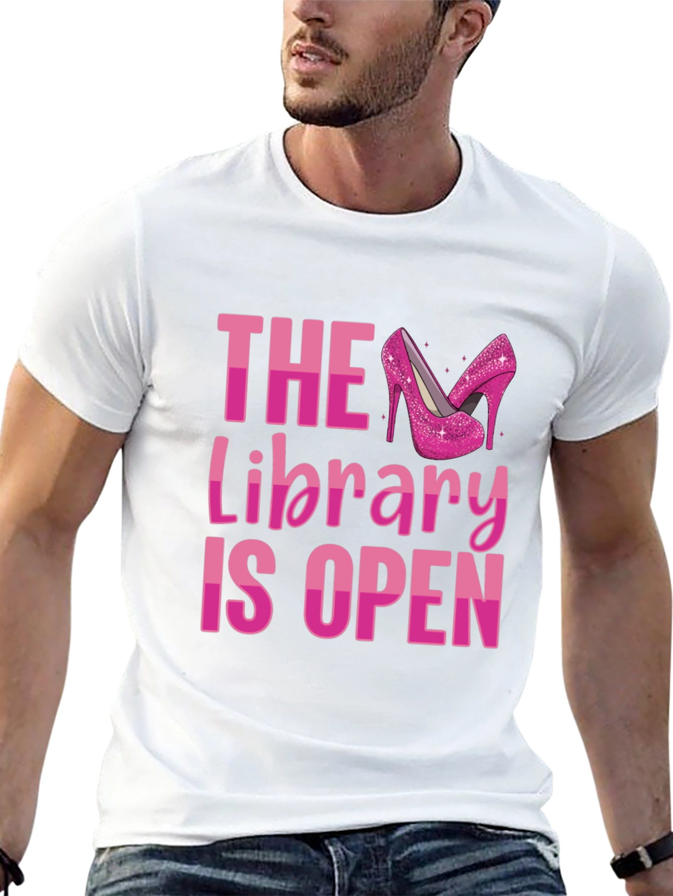 Black The Library is Open Drag Queen T-Shirt view 13