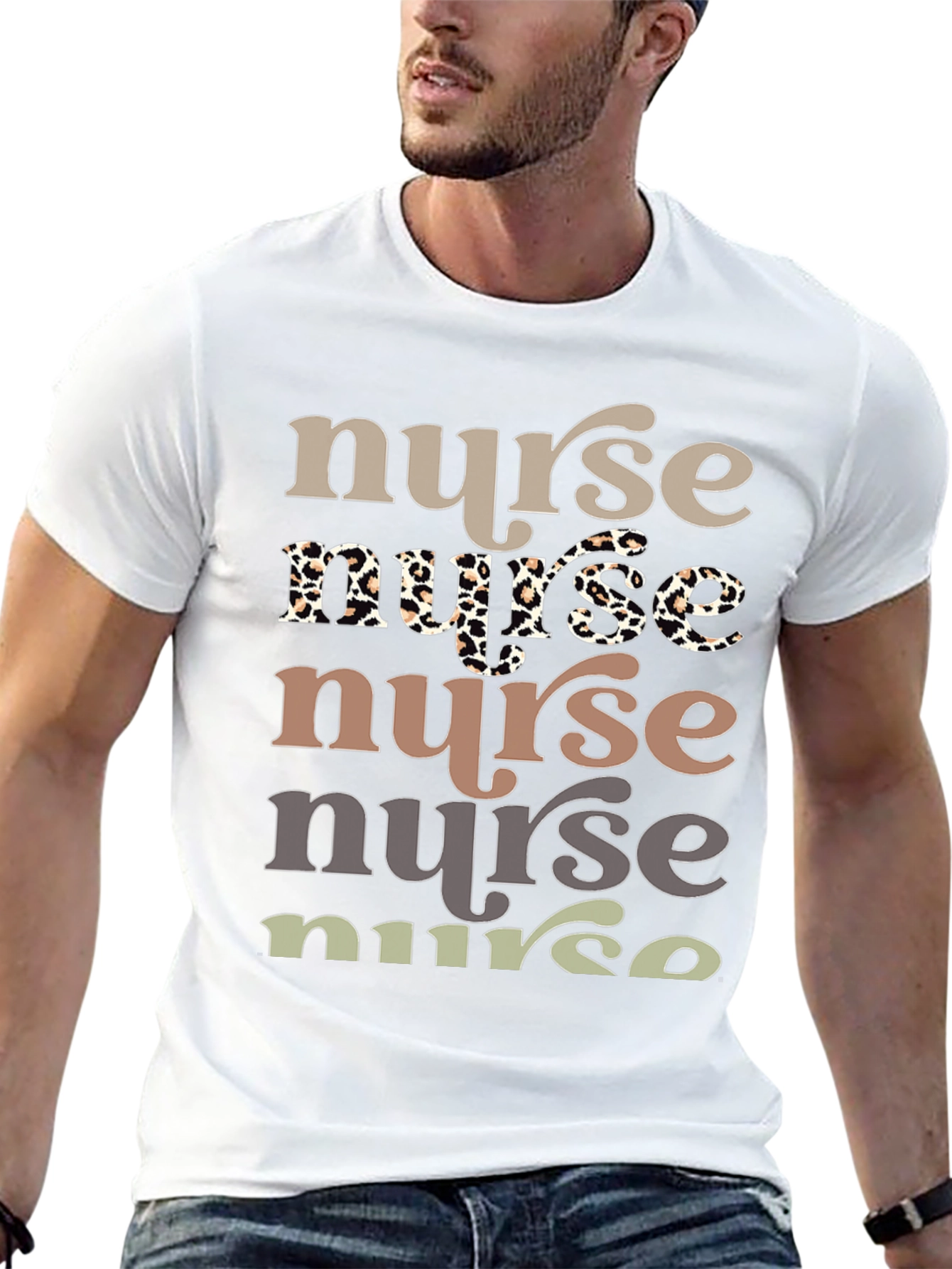 Black Stylish Nurse Graphic Tee - Comfortable Fit view 13