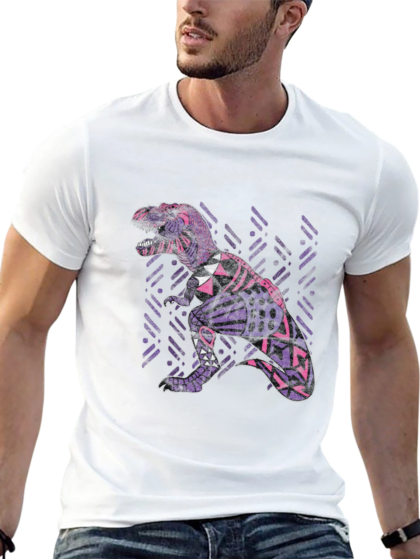 Black Dino Graphic Tee - Black T-Shirt view 13