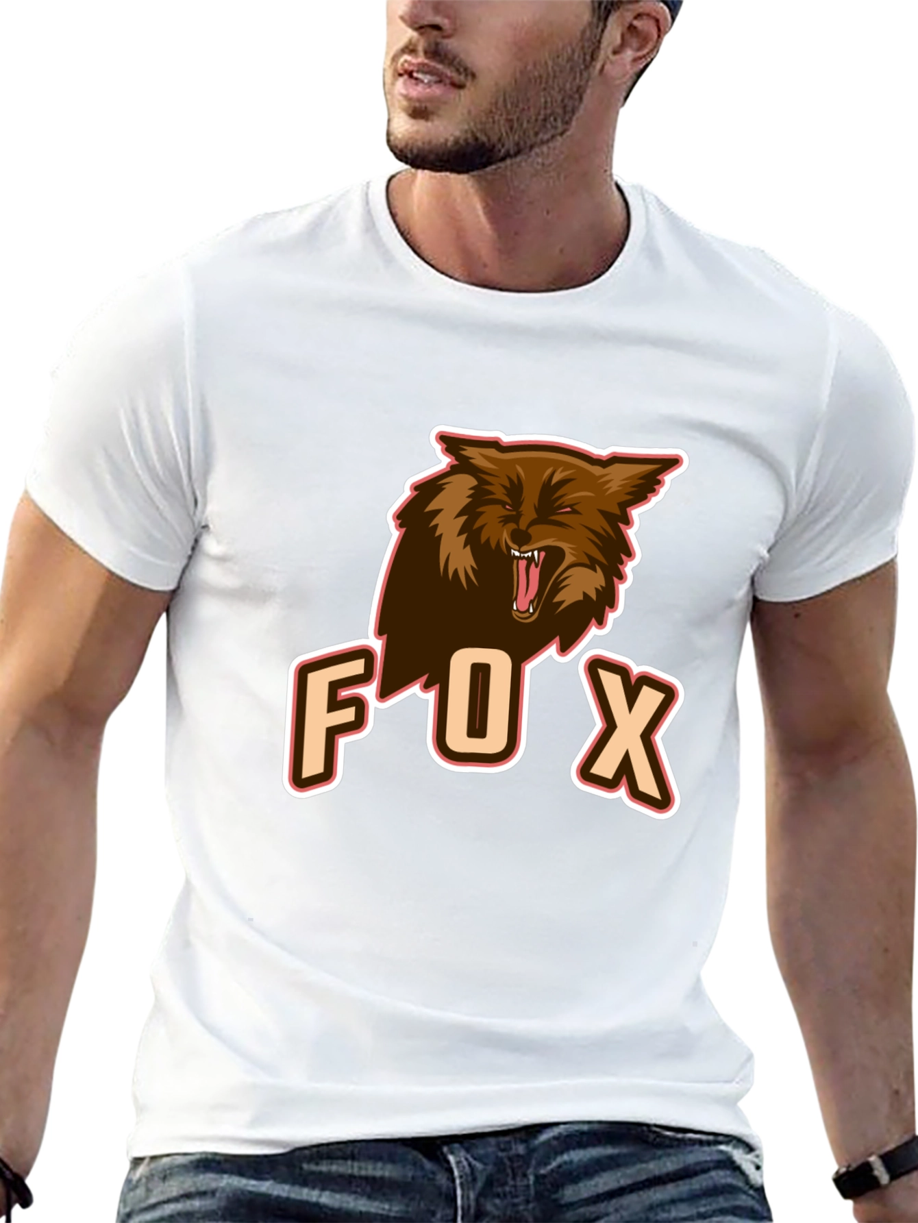 Black Men's Black Fox Graphic Tee view 13