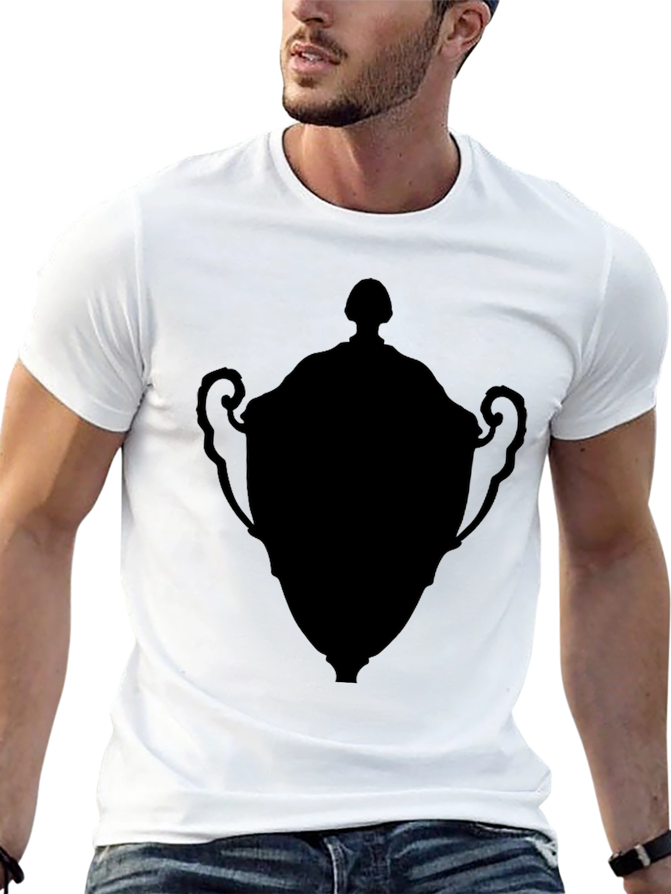 Black Silhouette Trophy Graphic Tee view 13