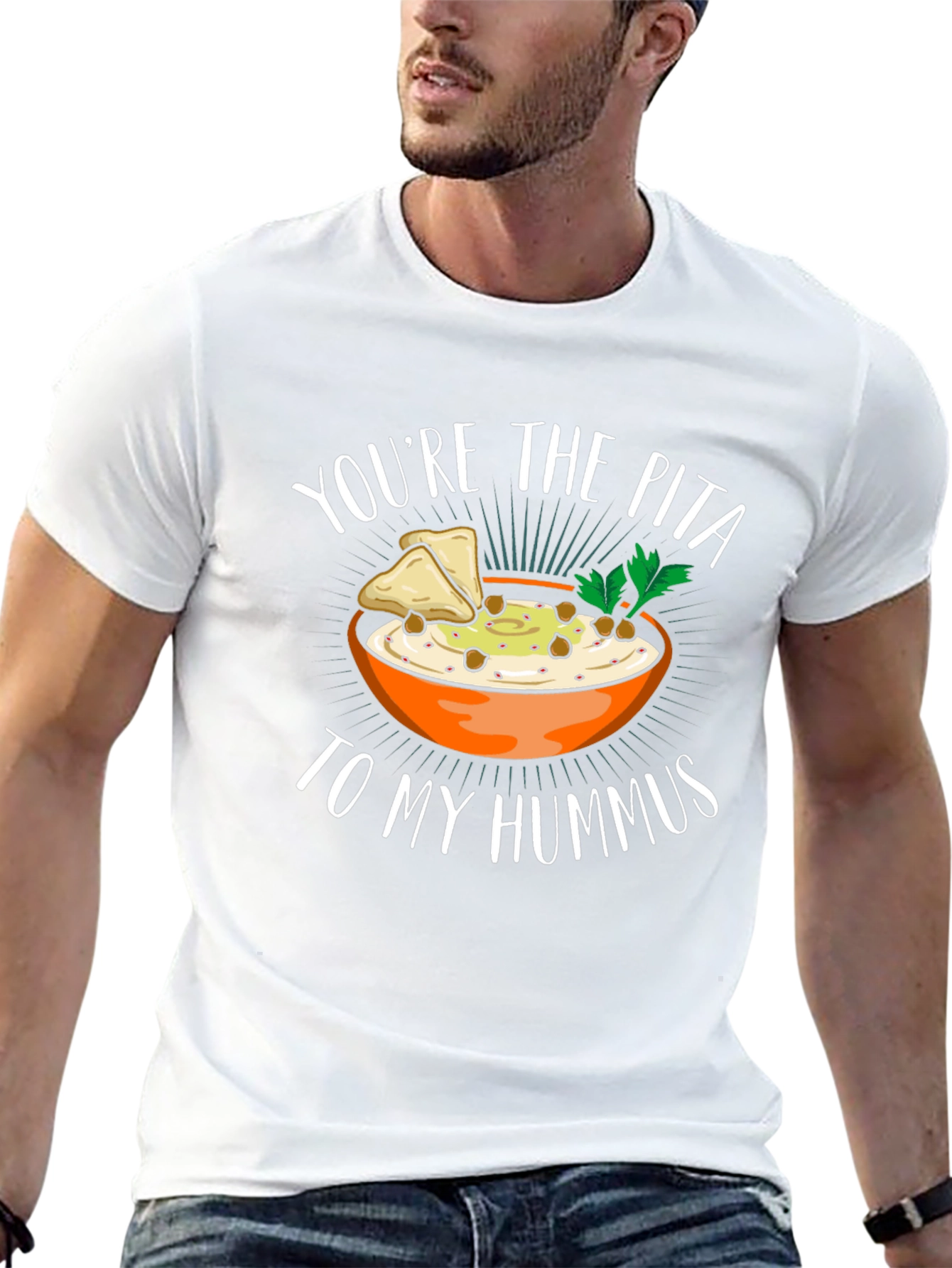 Black You're the Pita to My Hummus T-Shirt view 13