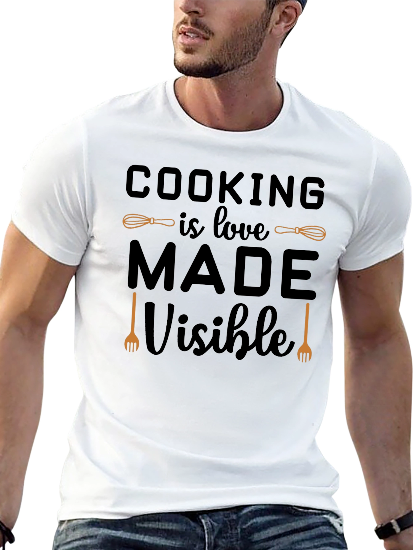 Black Cooking is Love Made Visible Graphic T-Shirt view 13