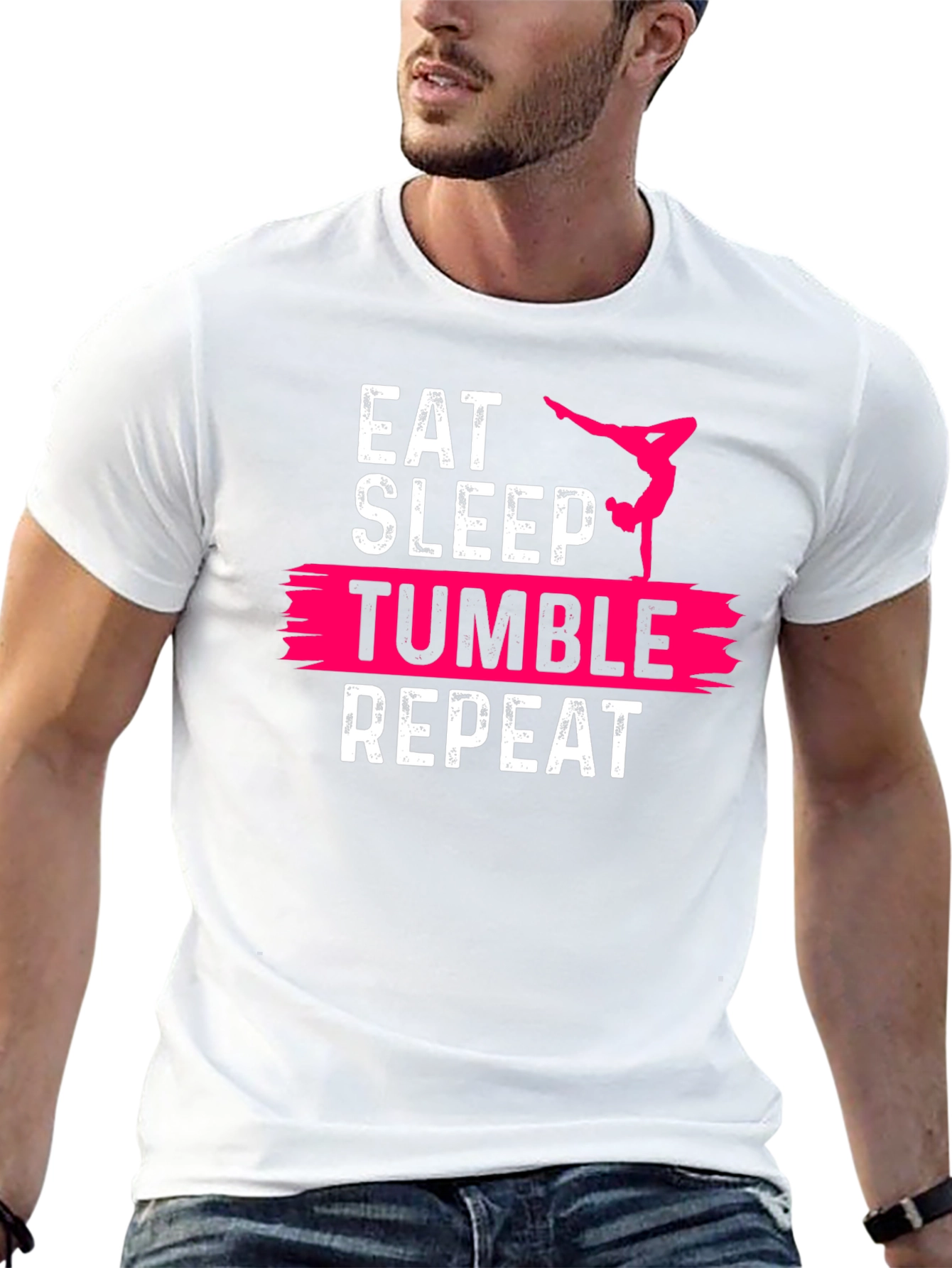 Black Eat Sleep Tumble Repeat T-Shirt view 13