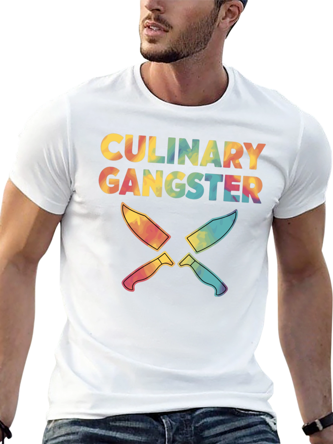 Black Culinary Gangster Tie Dye T-Shirt view 13