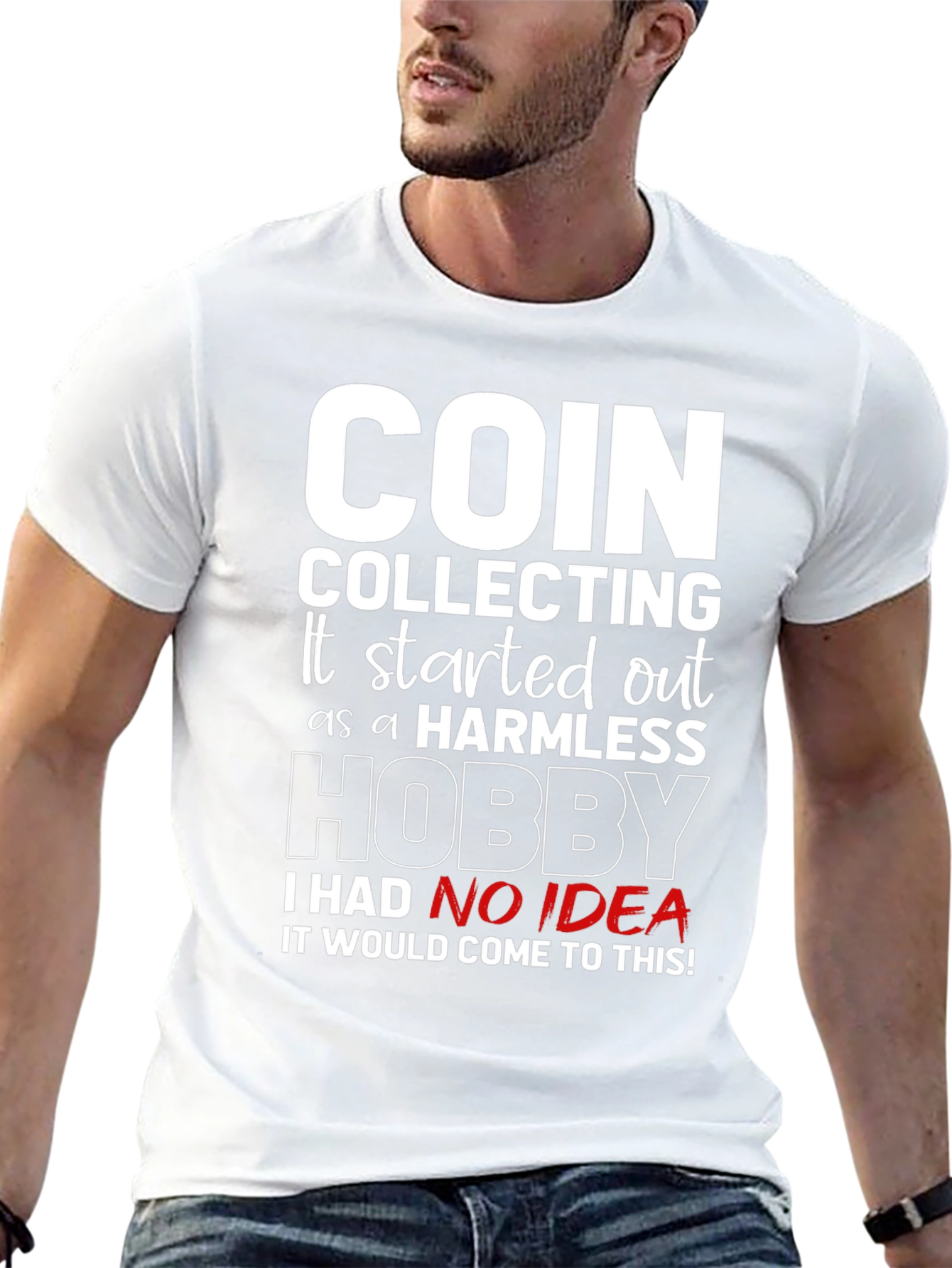 Black Coin Collecting Hobby Tee - Humorous Collectors Shirt view 13