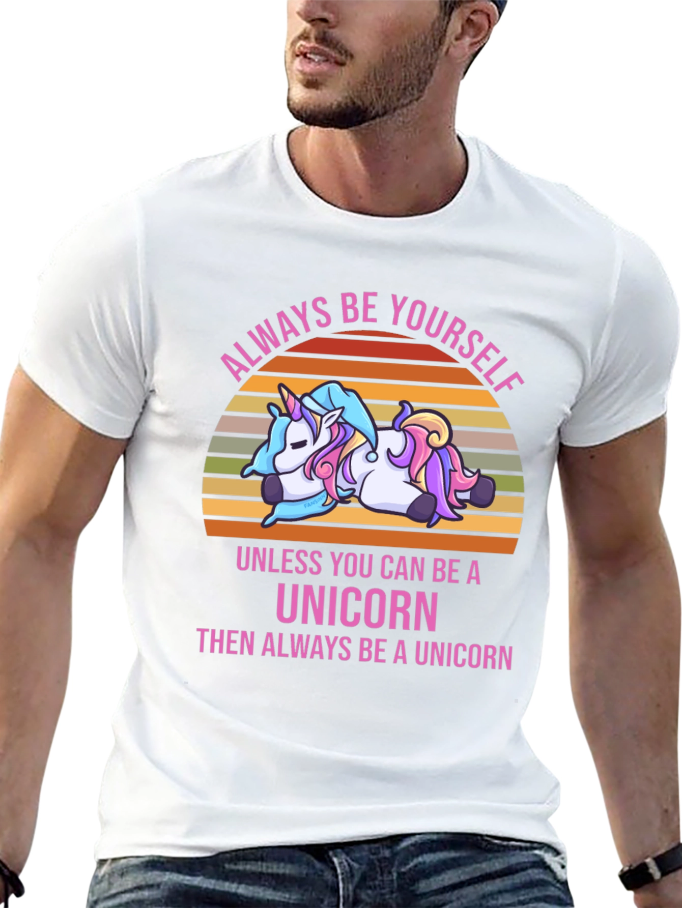 Black Unicorn Graphic Tee - Always Be Yourself view 13