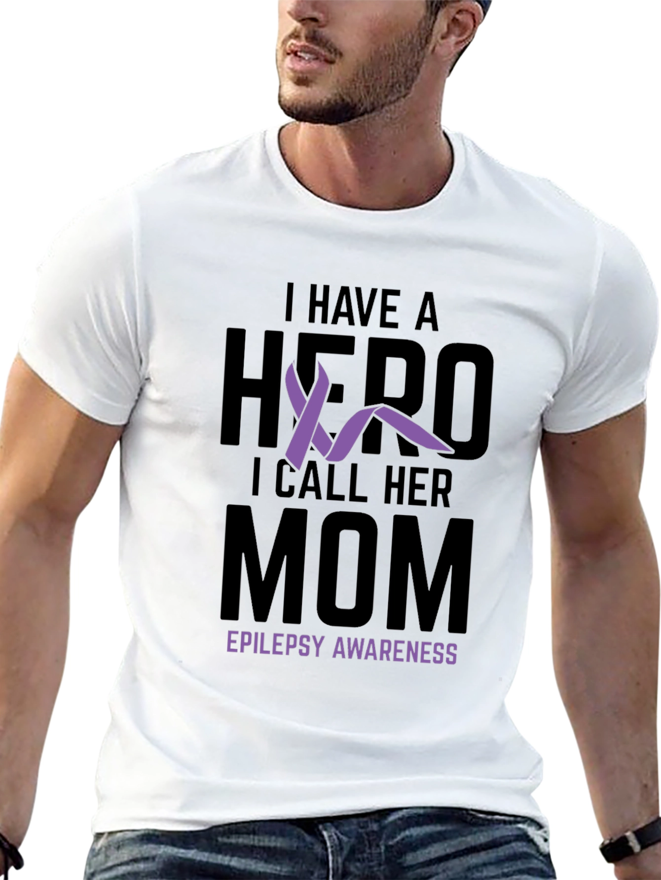 Epilepsy Awareness Hero Mom T-Shirt - 13