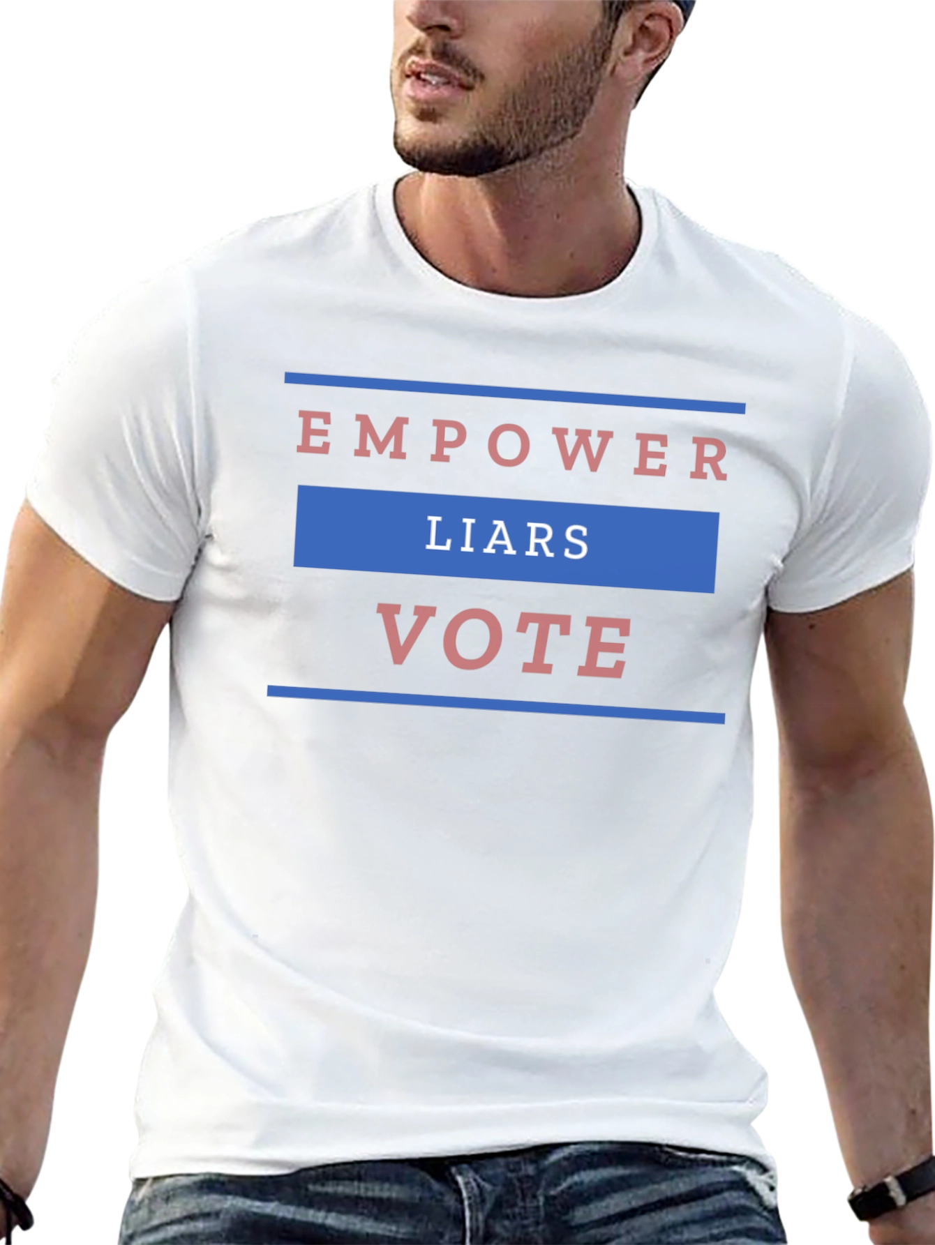 Black Empower Liars Vote Graphic T-Shirt view 13