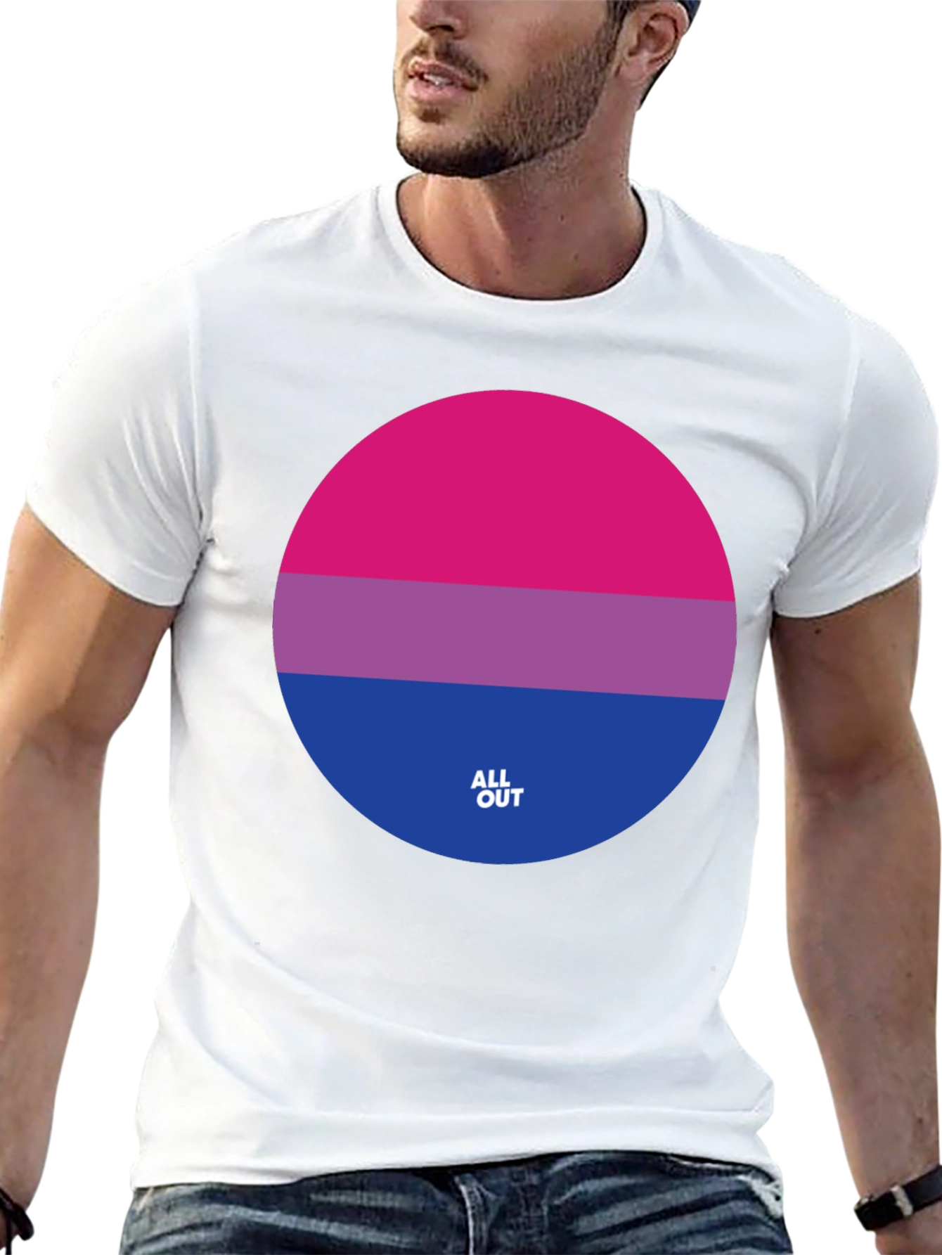 Bi Pride T-Shirt - All Out LGBT Fashion - 13