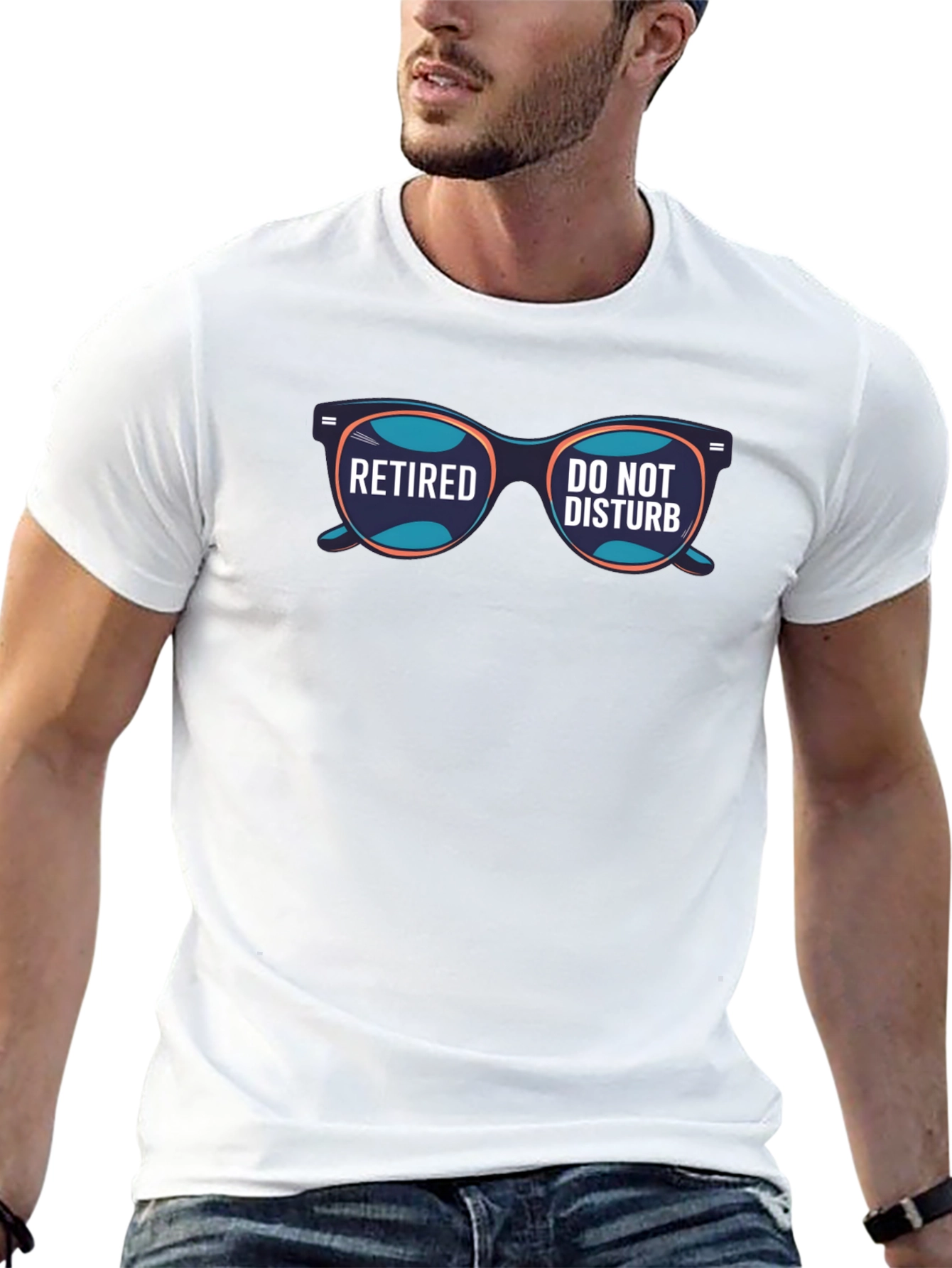 Black Retired Do Not Disturb Graphic T-Shirt view 13