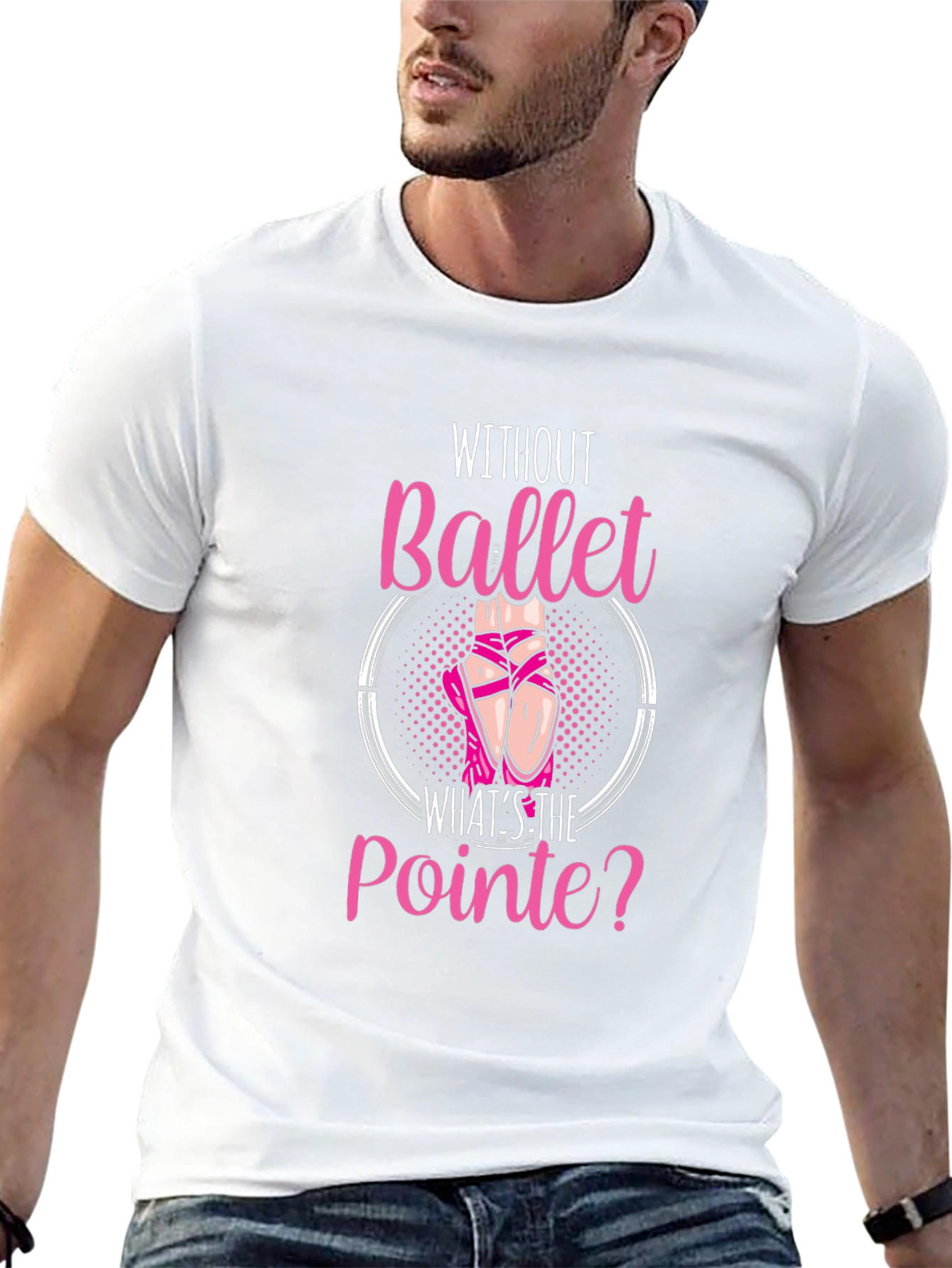 Black Ballet Pointe T-Shirt - Dance Lover Gift view 13