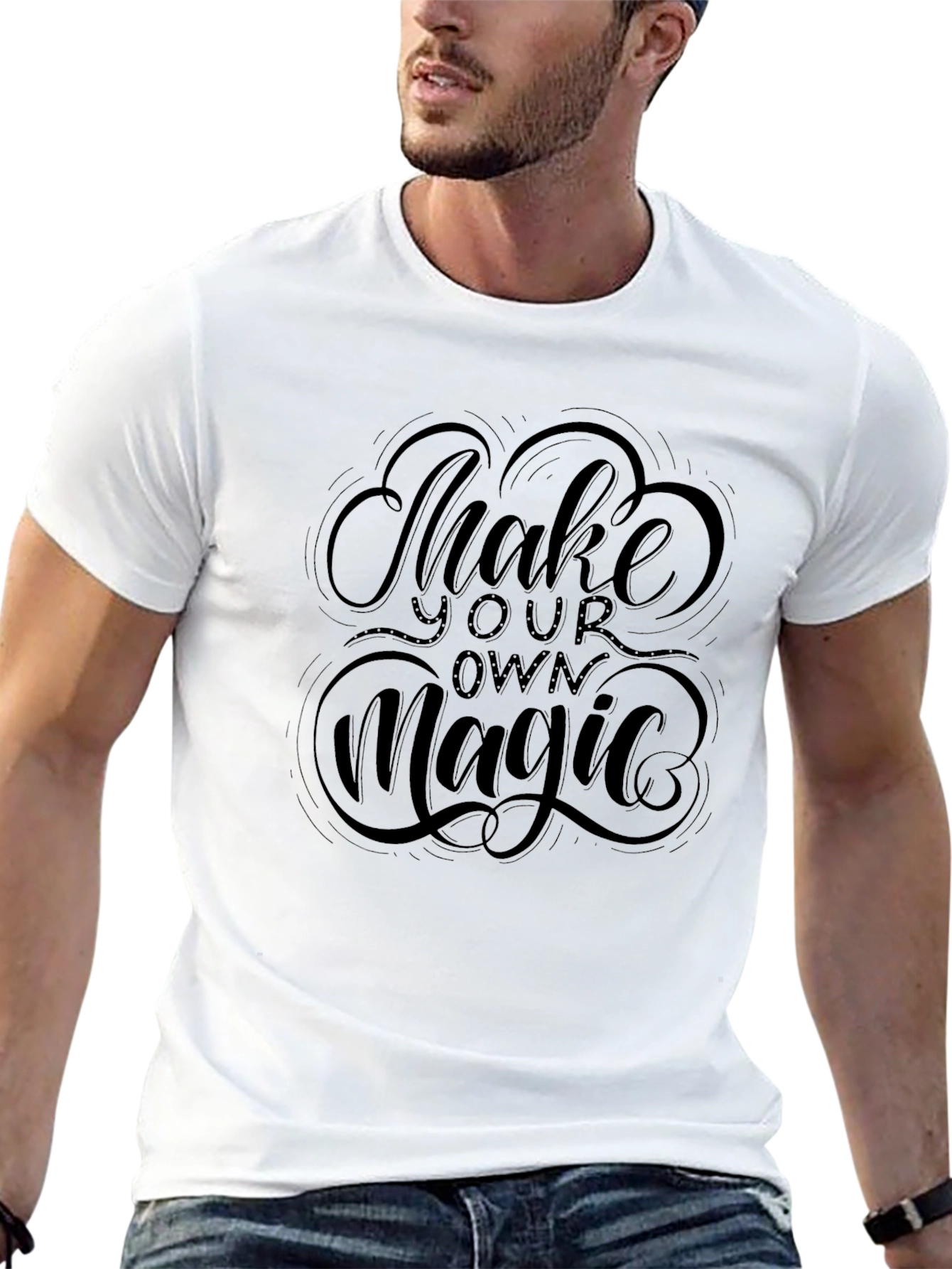 Black Make Your Own Magic Graphic Tee - Black view 13