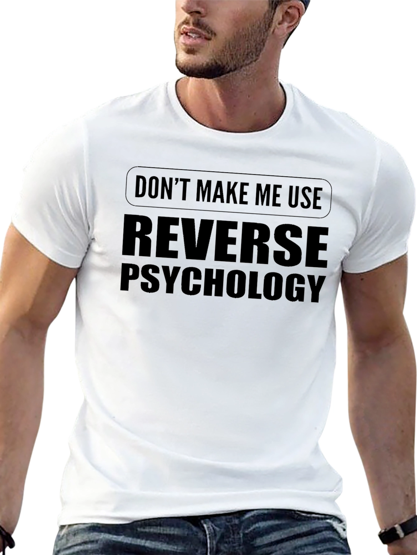 Black Reverse Psychology T-Shirt view 13