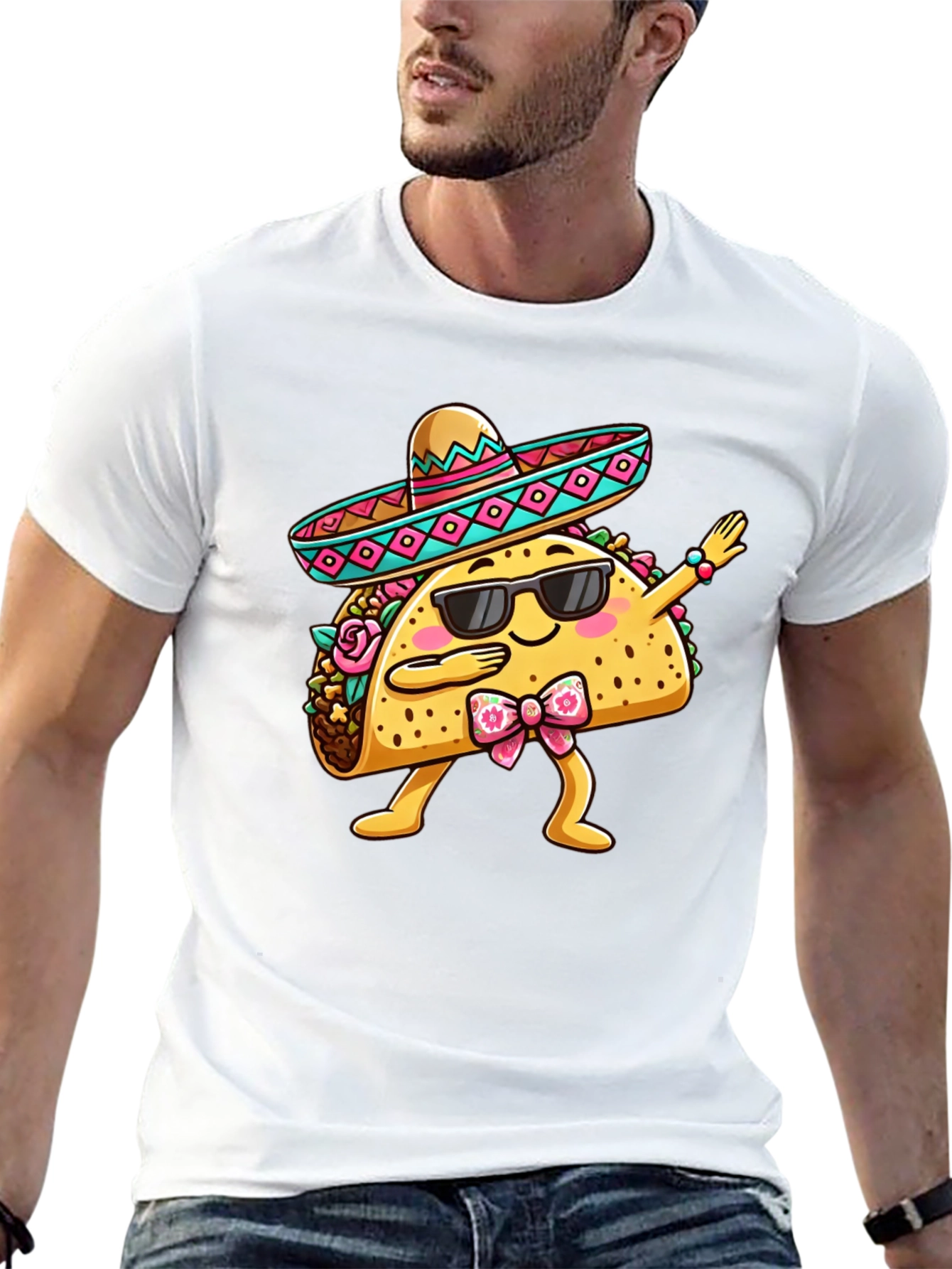 Black Dabbing Taco T-Shirt - Funny Cinco de Mayo Tee view 13