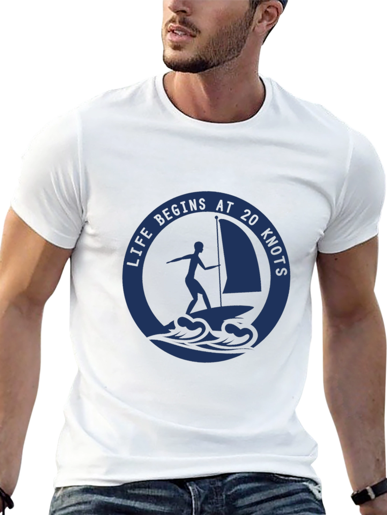Black Life Begins at 20 Knots T-Shirt view 13