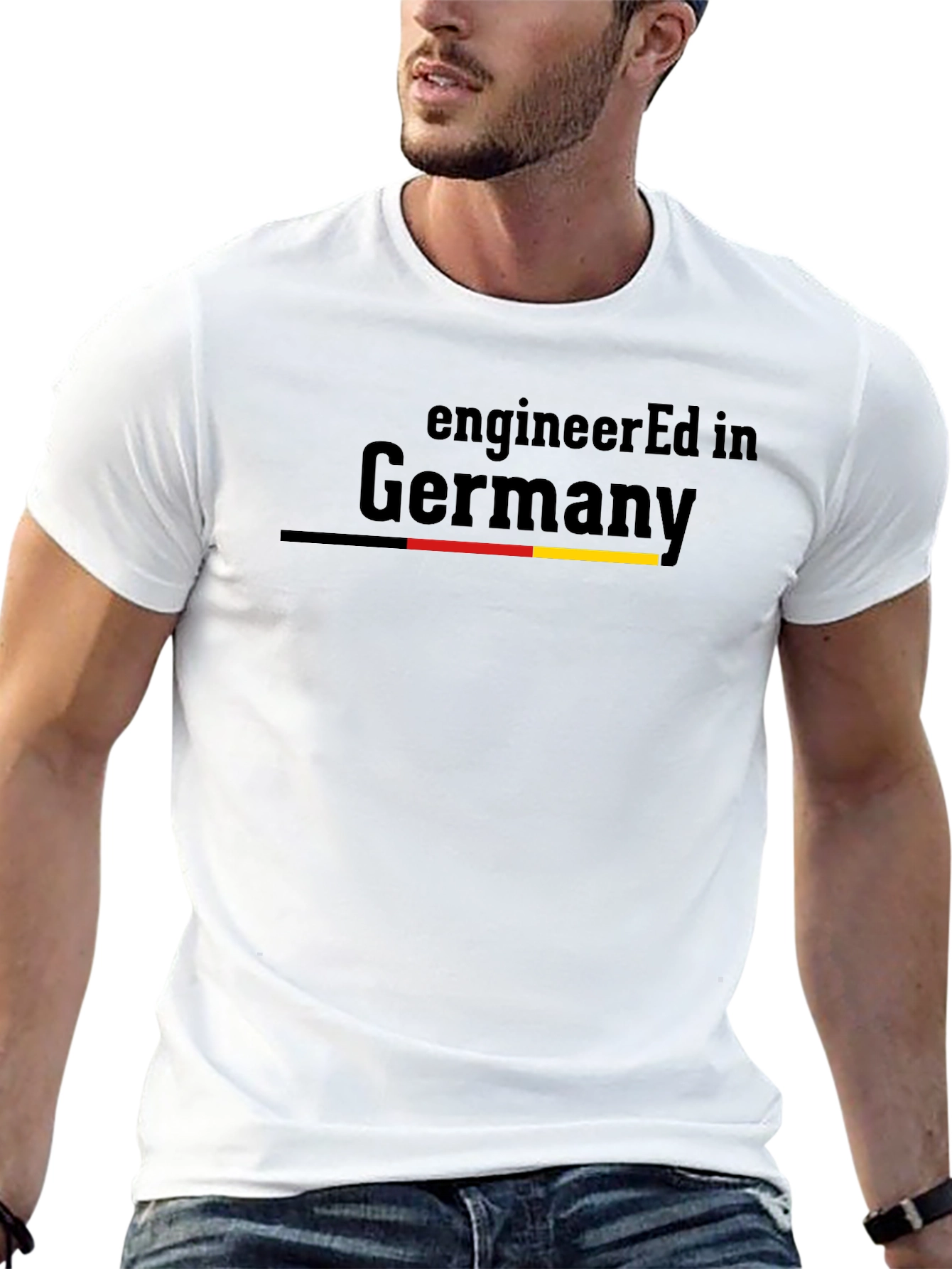 Black EngineerEd in Germany Black T-Shirt view 13