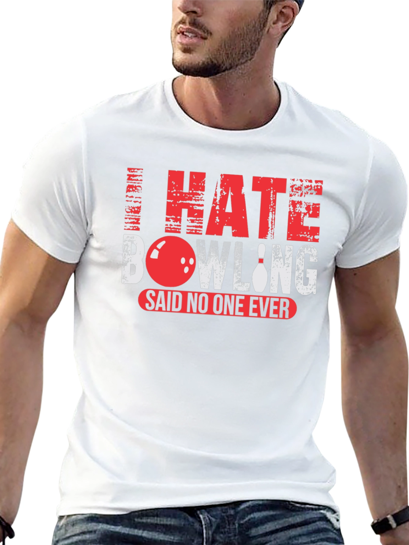 Black I Hate Bowling Said No One Ever T-Shirt view 13