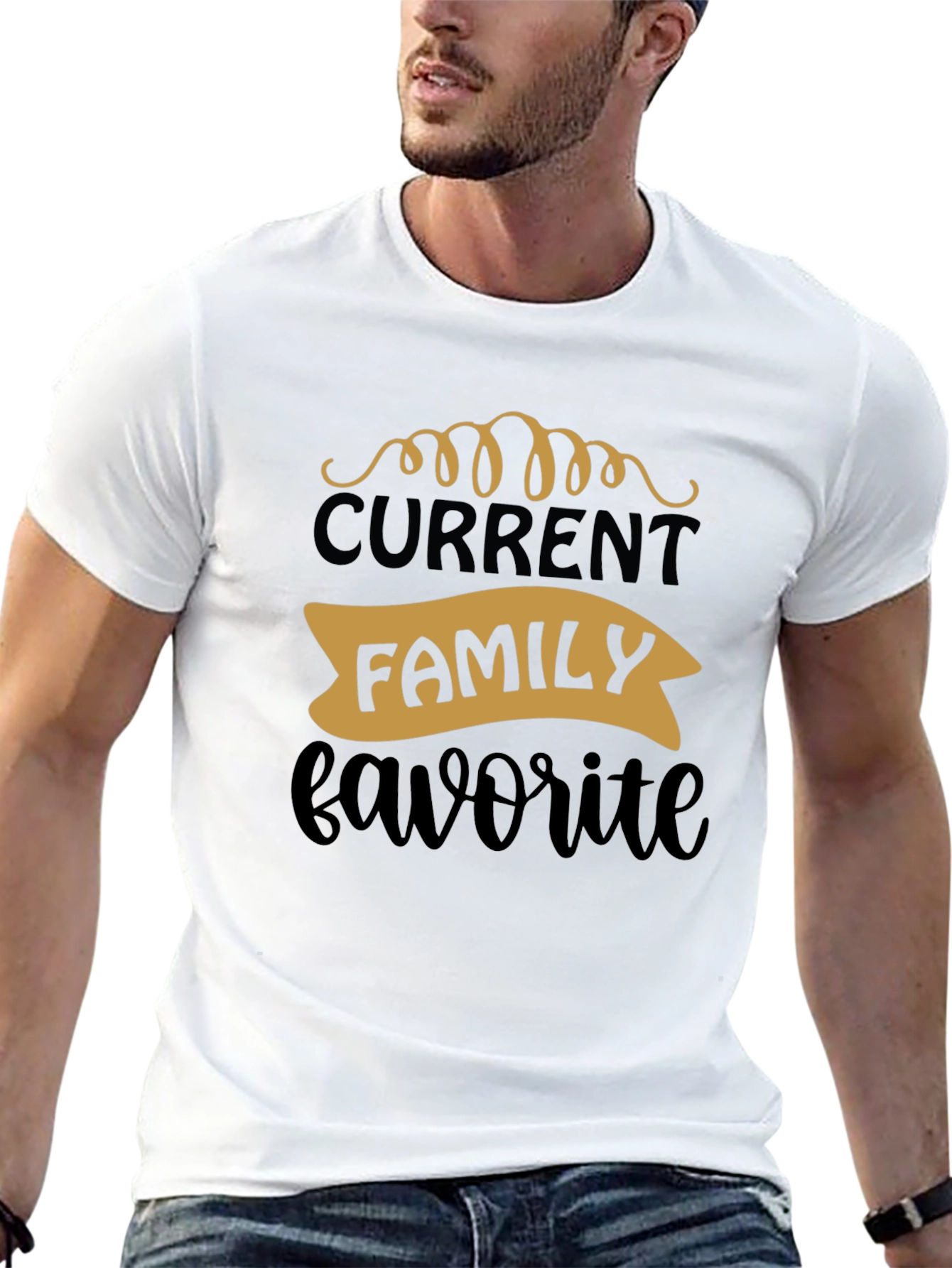 Black Current Family Favorite Black Graphic Tee view 13