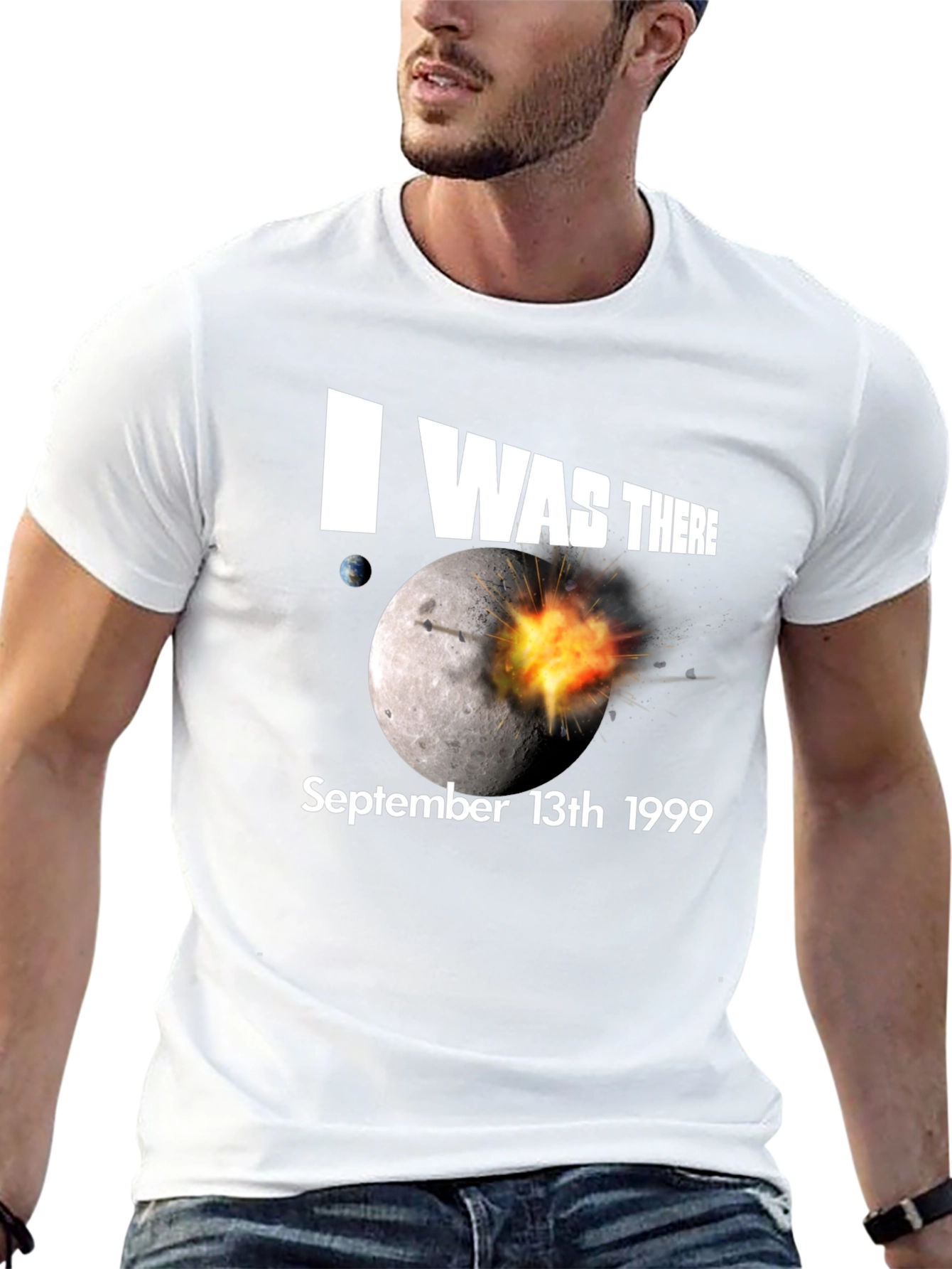Black I Was There Moon Blast T-Shirt view 13