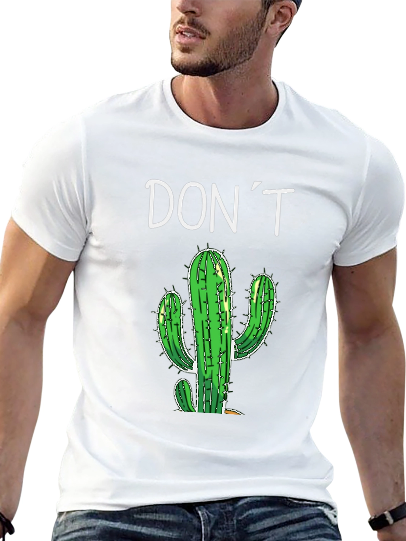 Black Don't Prick Me Cactus Graphic Tee - Unisex view 13
