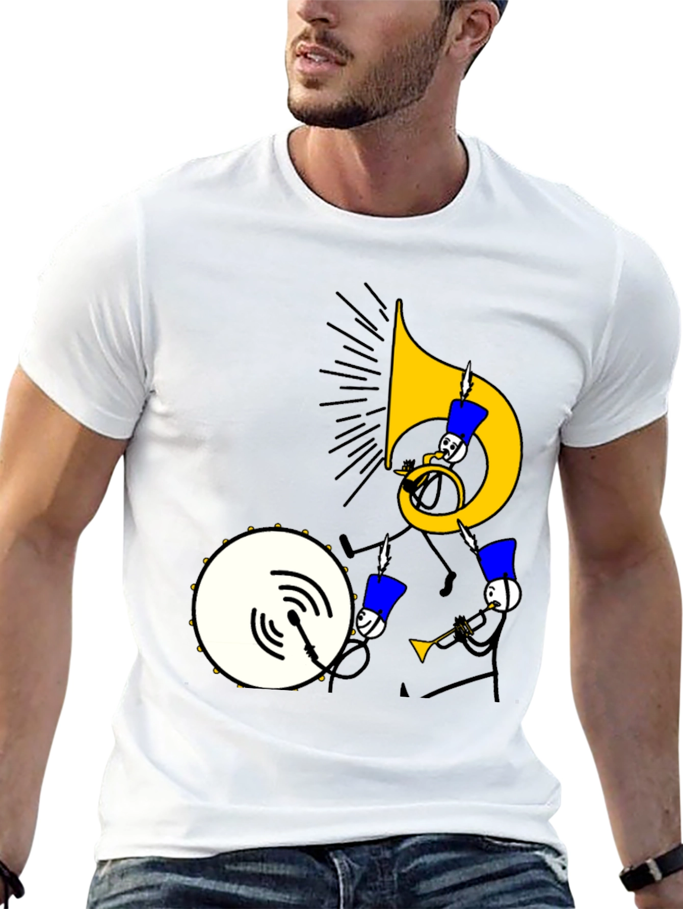 Black Musical Marching Band Graphic Tee view 13