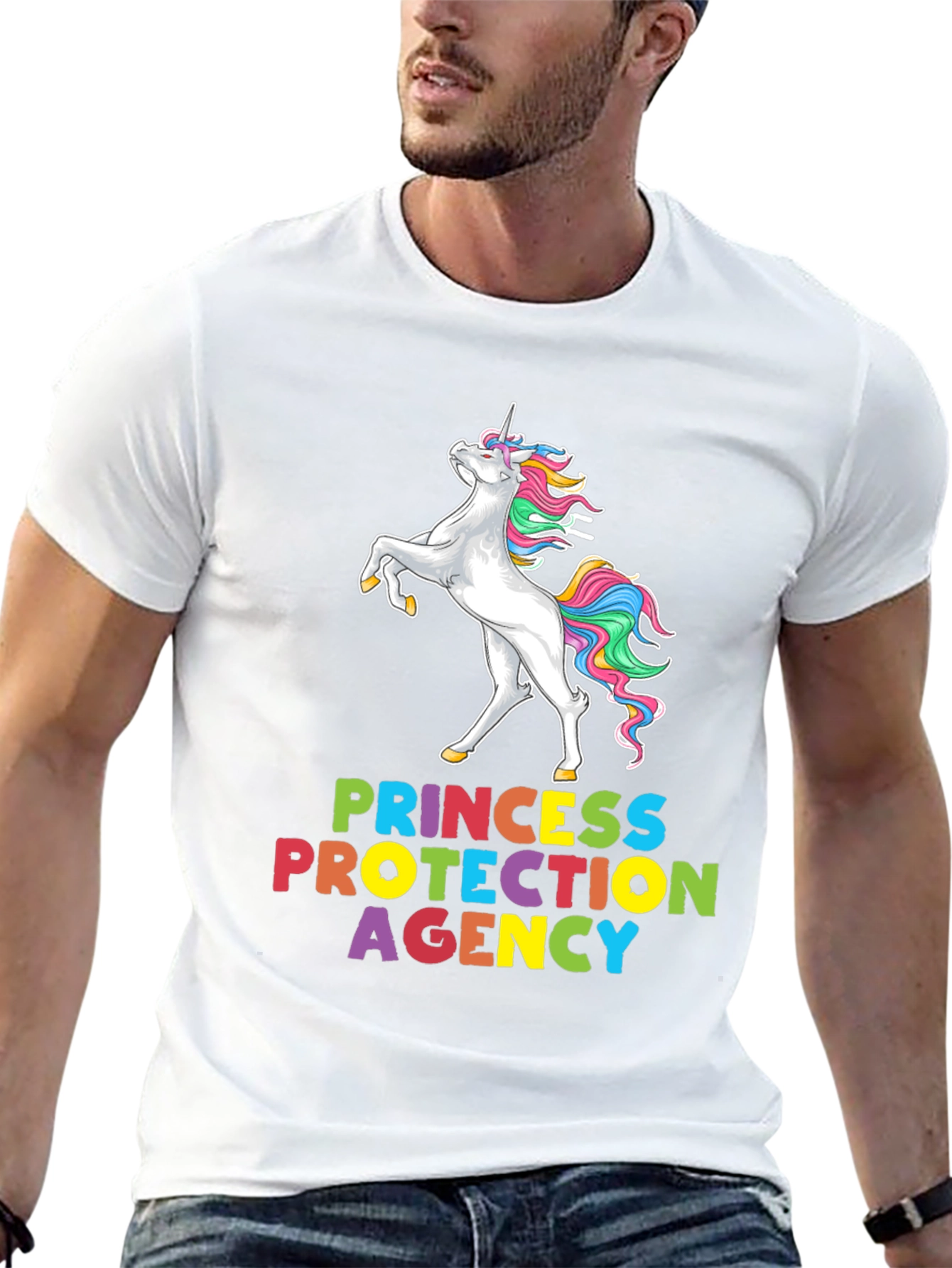 Black Princess Protection Agency Unicorn Graphic Tee view 13