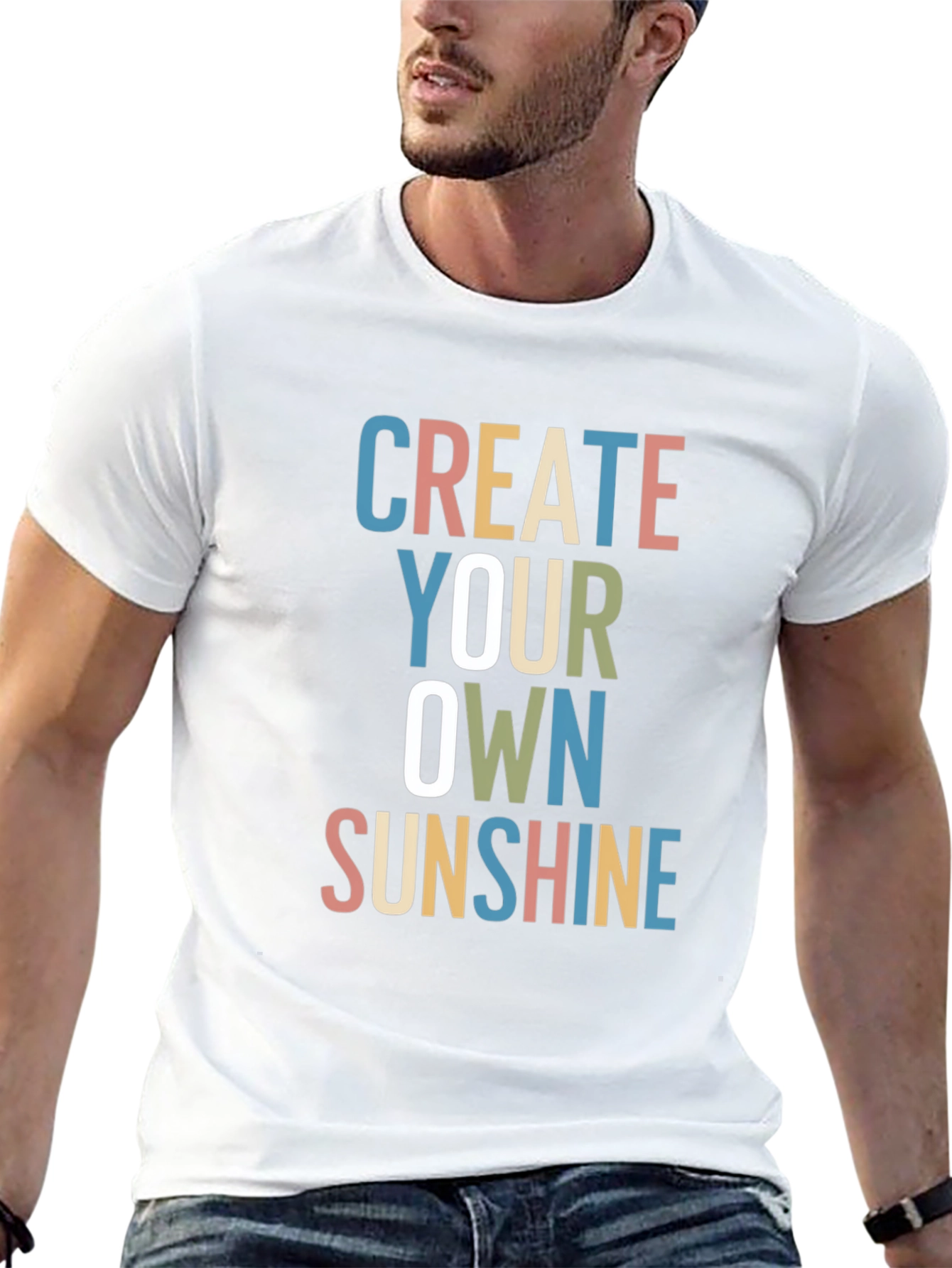 Black Create Your Own Sunshine Graphic Tee view 13