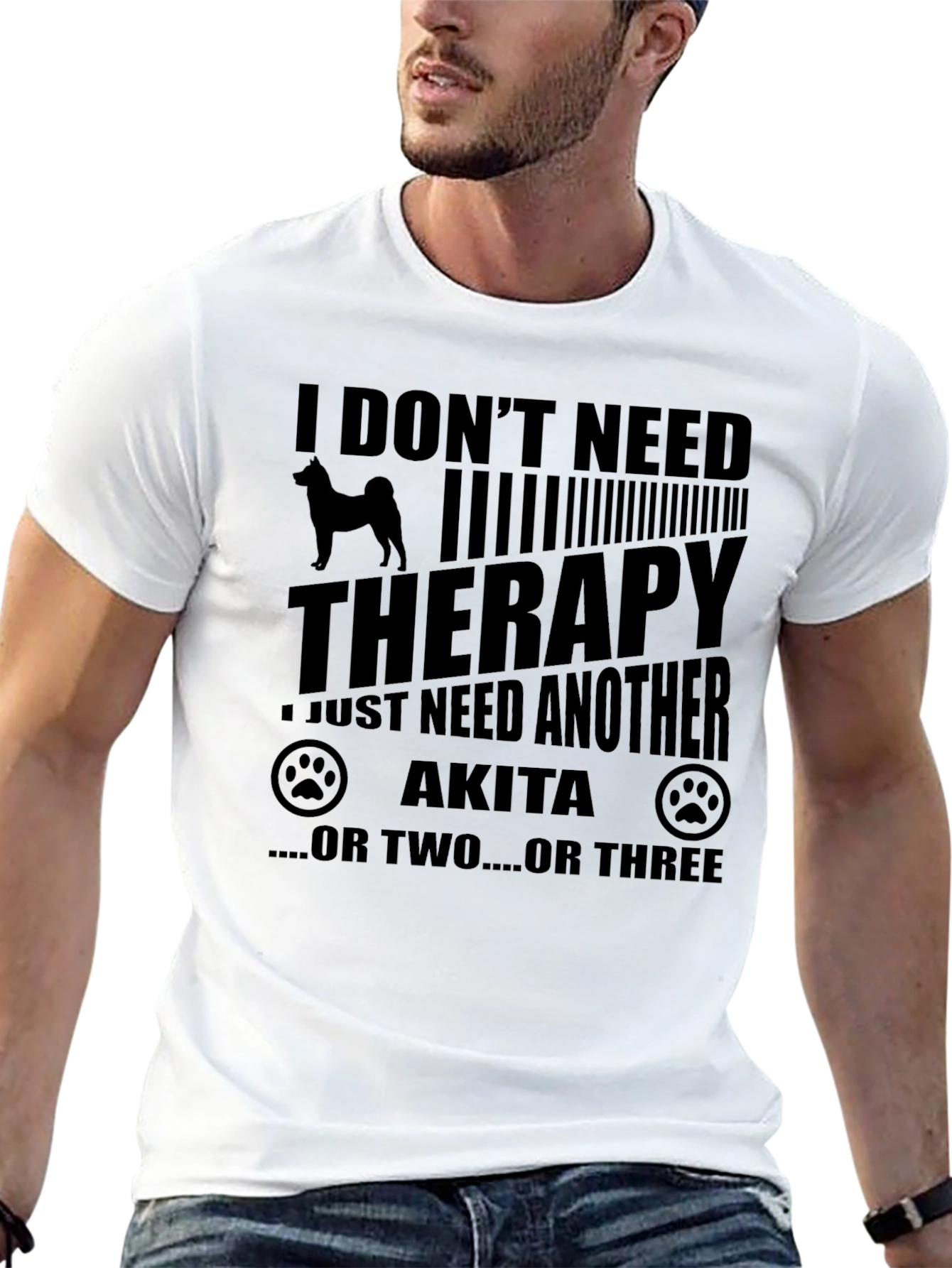 Akita Therapy T-Shirt - Dog Lover Tee - 13