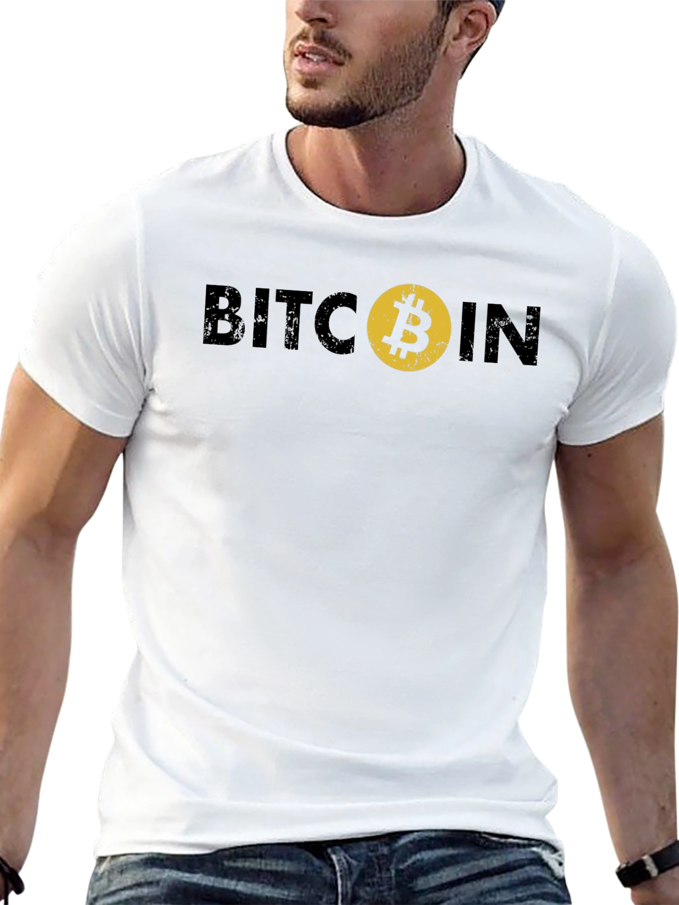Black Bitcoin Graphic Tee - Crypto Fashion view 13