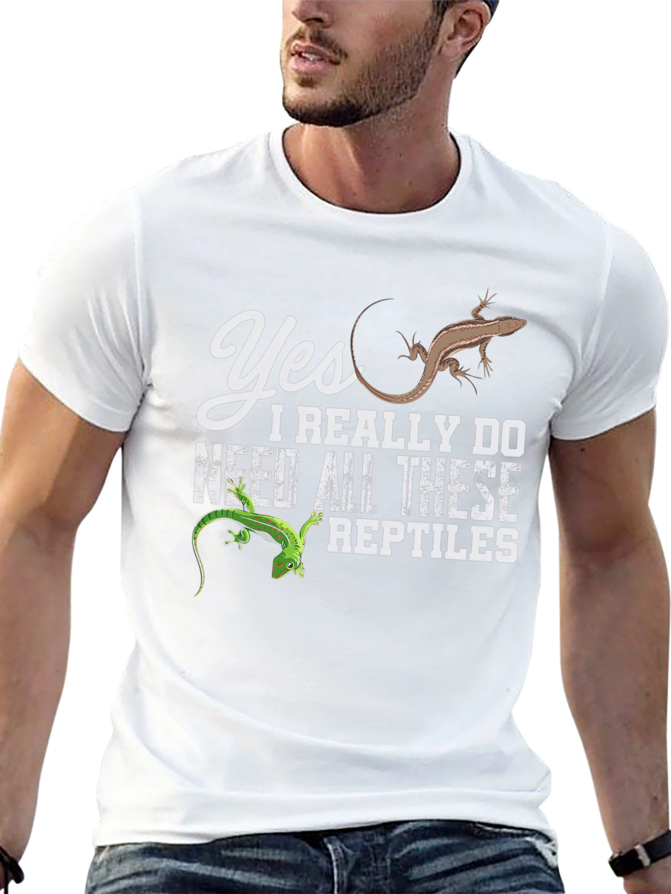 Black Reptile Lover T-Shirt - Funny Lizard Tee view 13