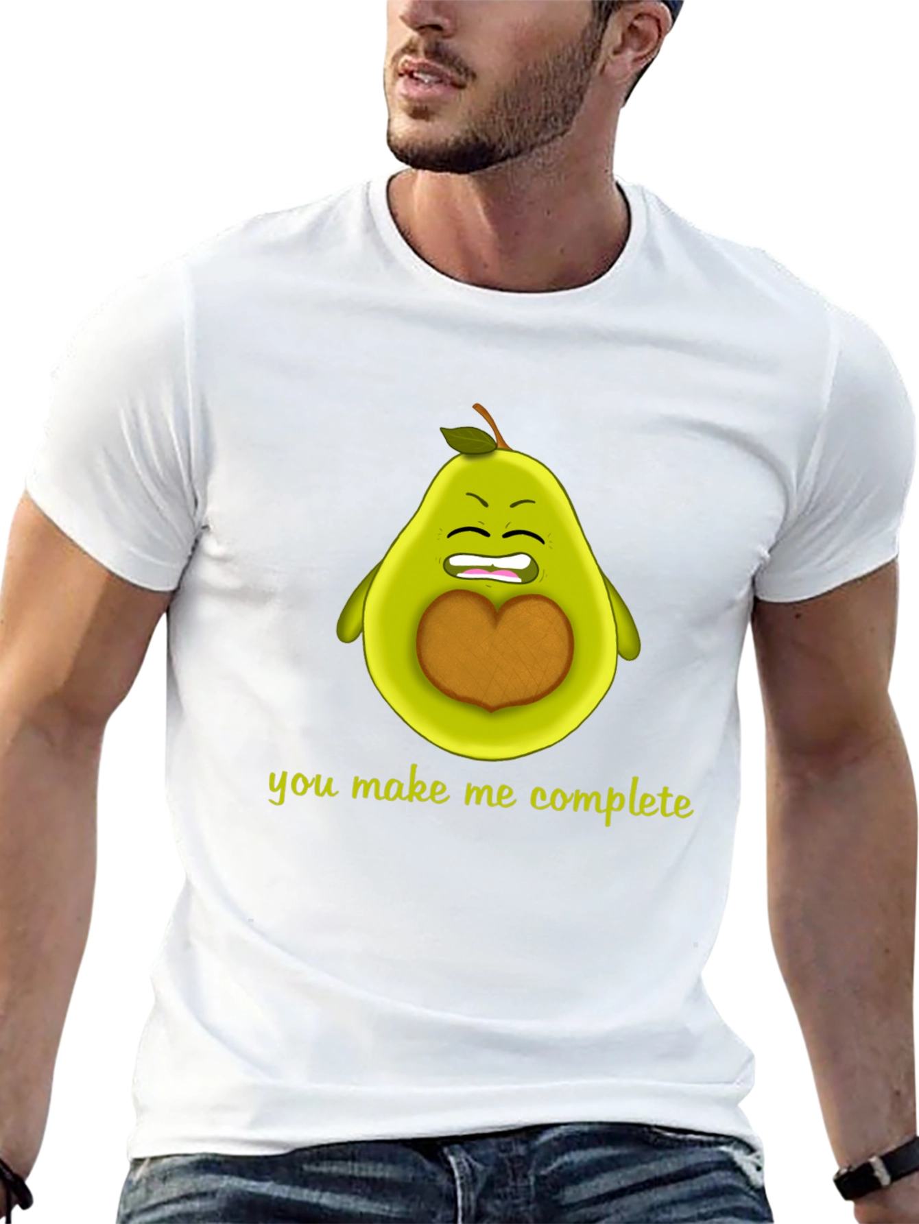 Black You Make Me Complete Avocado Graphic Tee view 13
