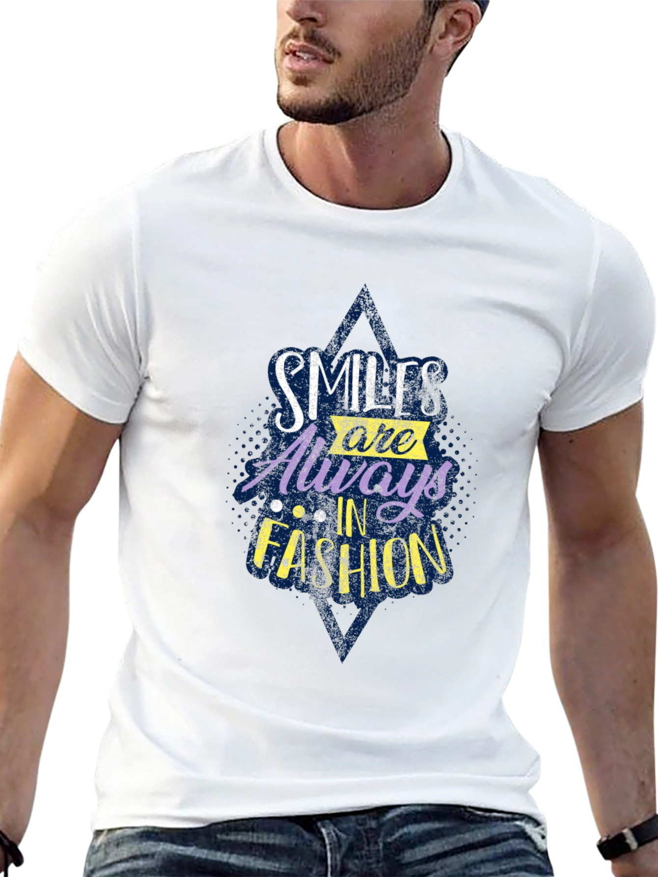 Black Smiles Always in Fashion Graphic T-Shirt view 13