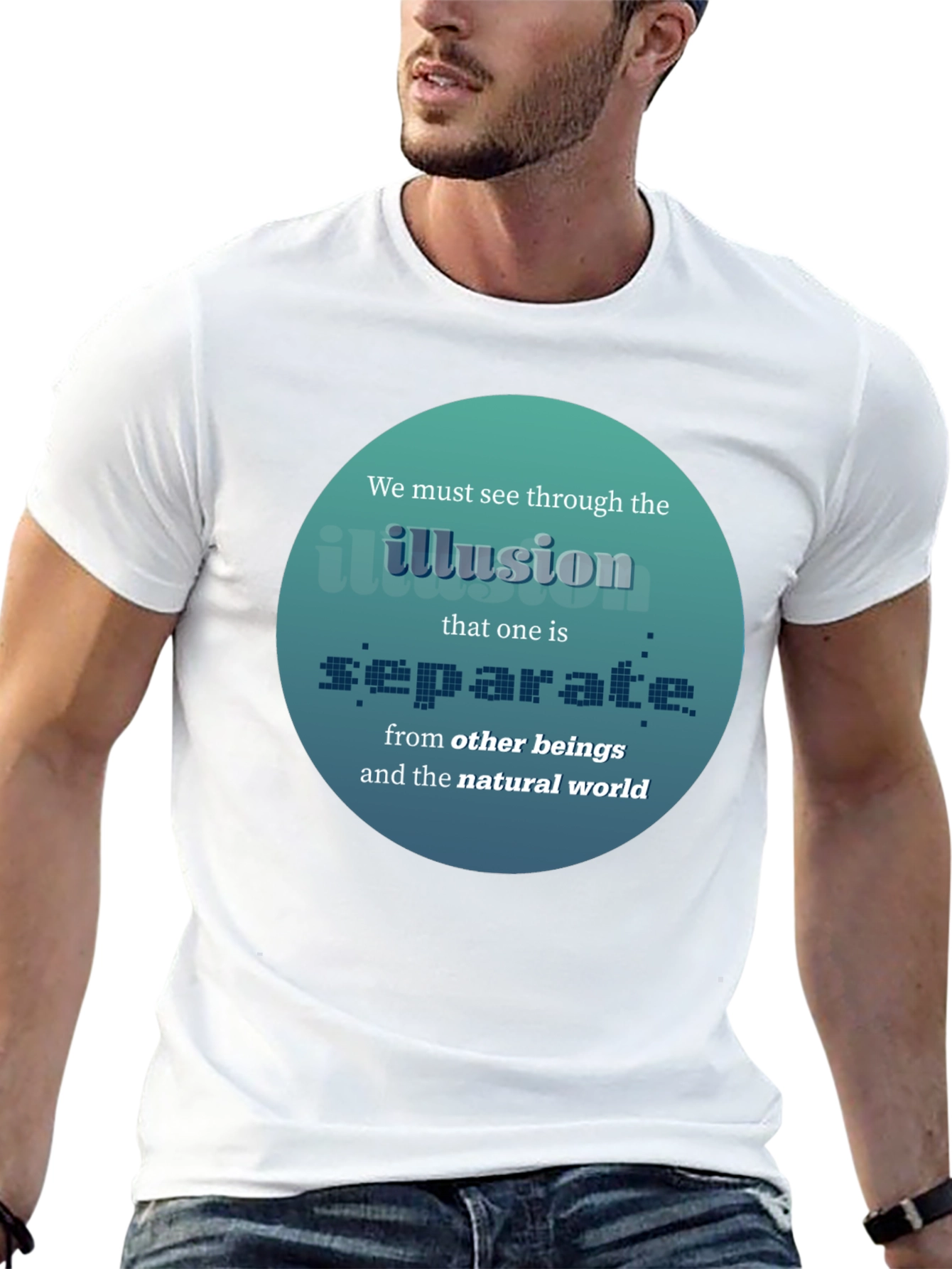 Black Illusion T-Shirt: See Through Separation view 13