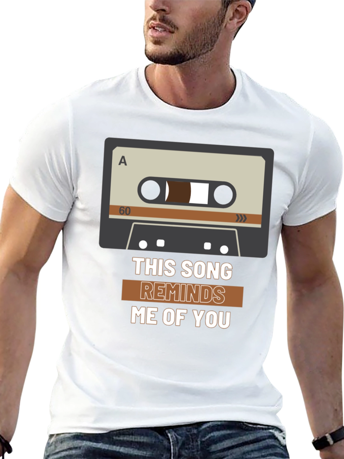 Black This Song Reminds Me of You Cassette Tape Graphic Tee view 13