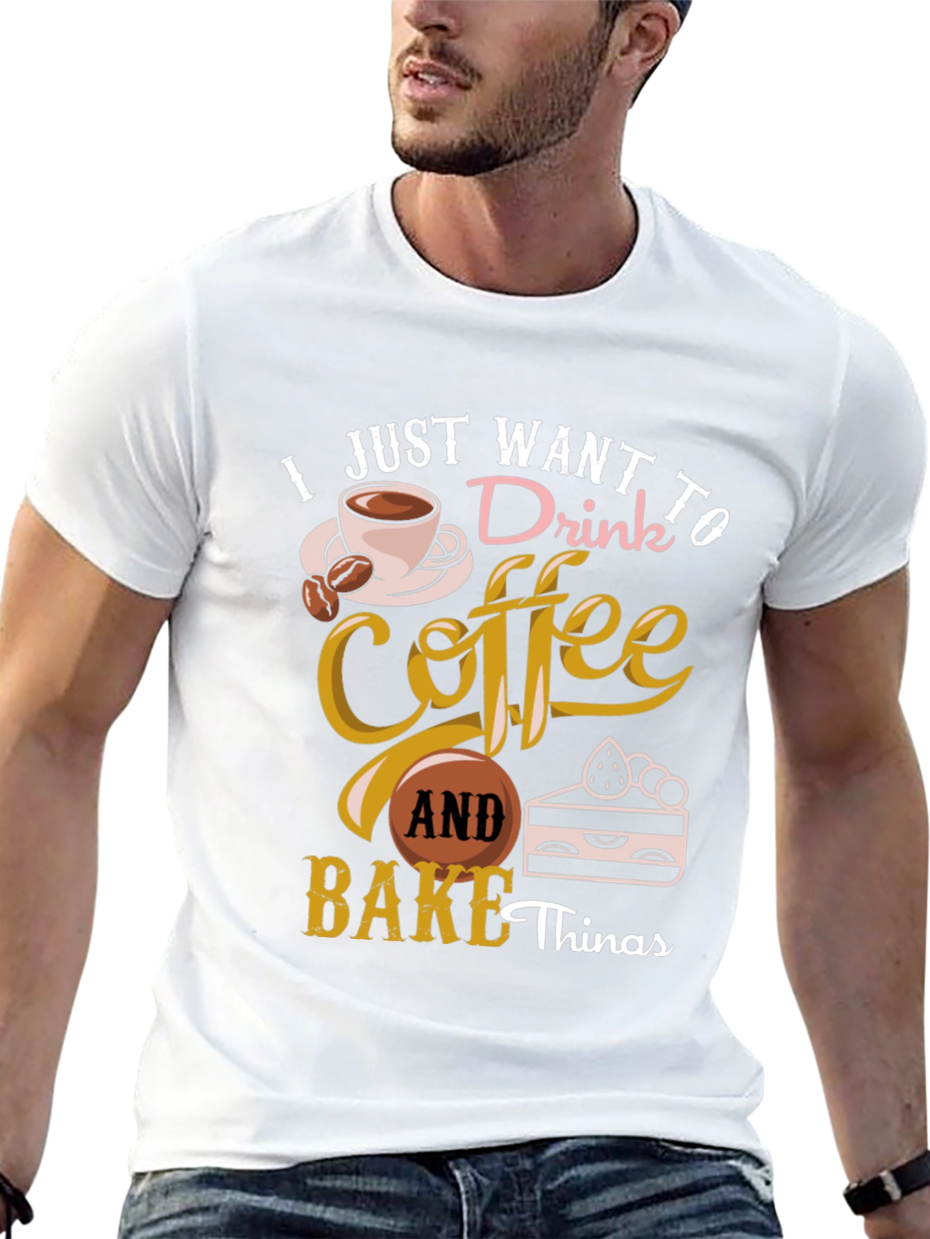 Black Coffee & Baking Lover T-Shirt view 13