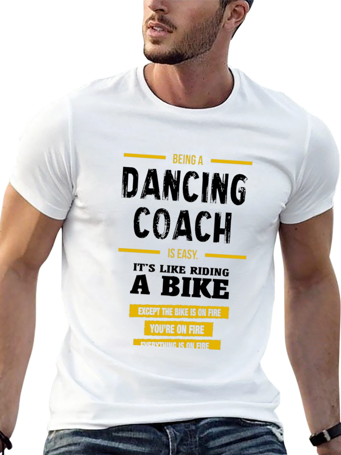 Black Dancing Coach On Fire T-Shirt view 13