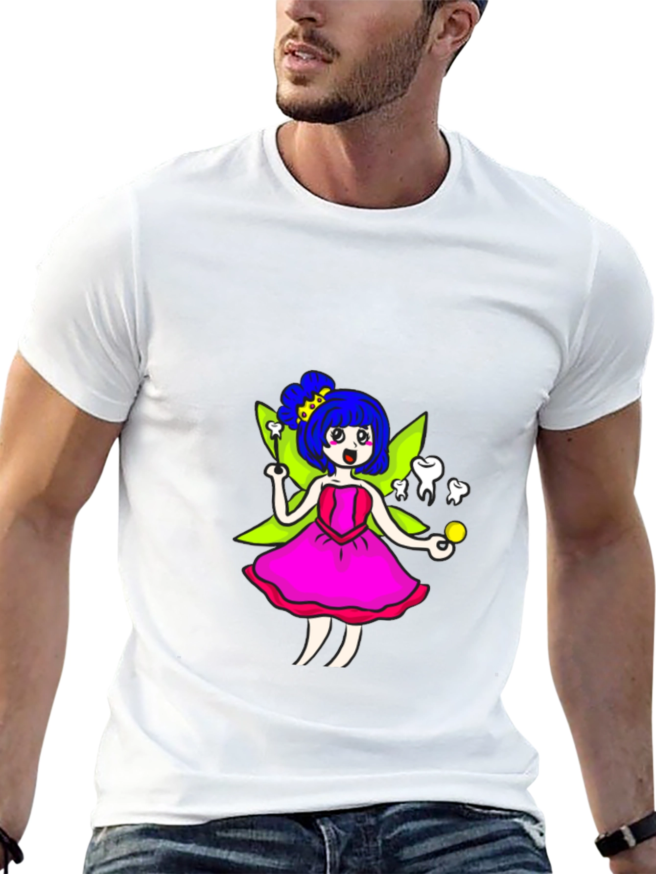 Tooth Fairy T-Shirt - Whimsical Cartoon Graphic Tee - 13